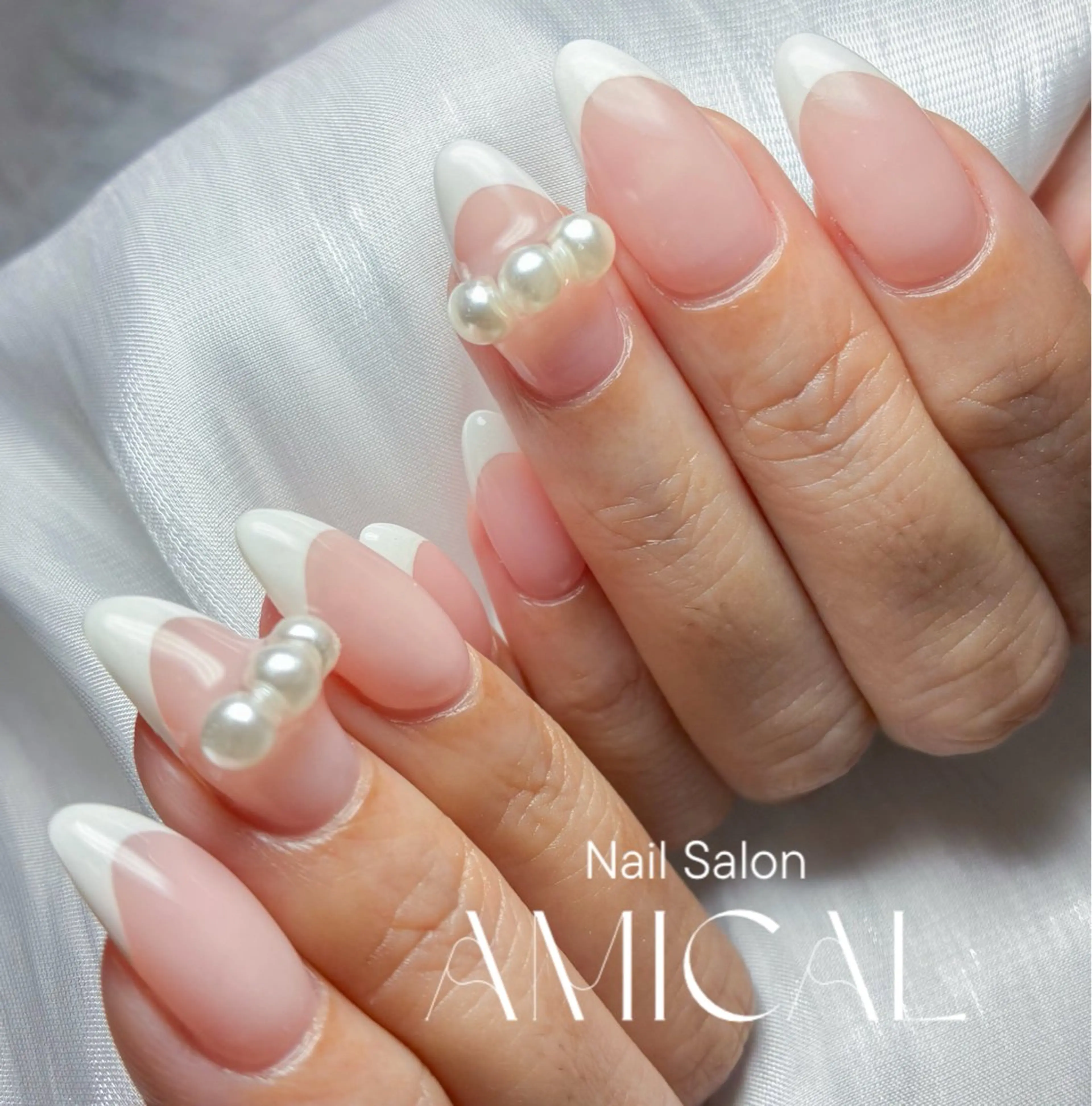ネイル アートネイル ロングネイル 持ち込み オフィスネイル ハンドネイル Nail Salon AMICALのネイルデザイン