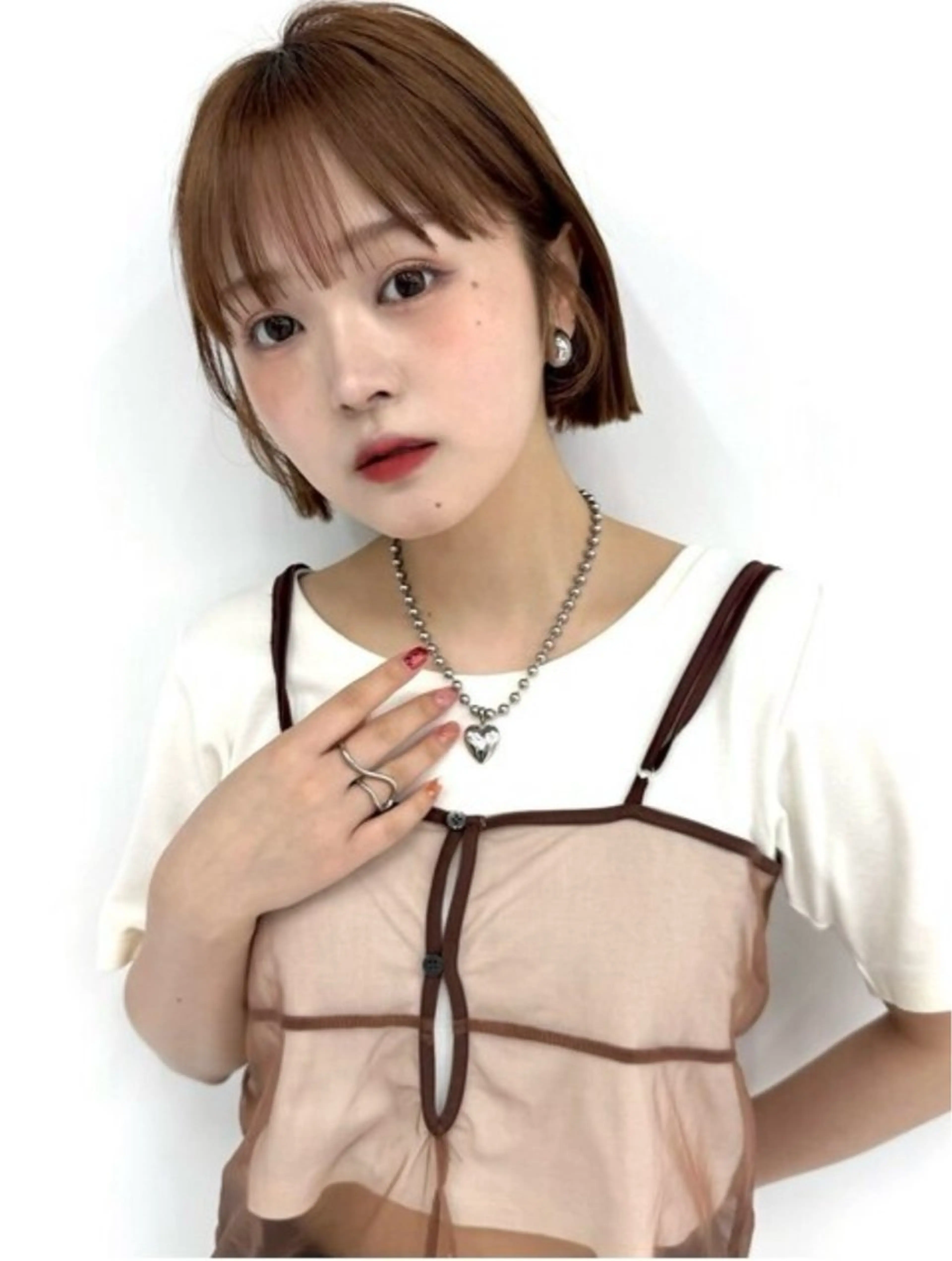 ショート カラー ブラウンカラー ✰︎ サヤカ ✰︎のヘアスタイル