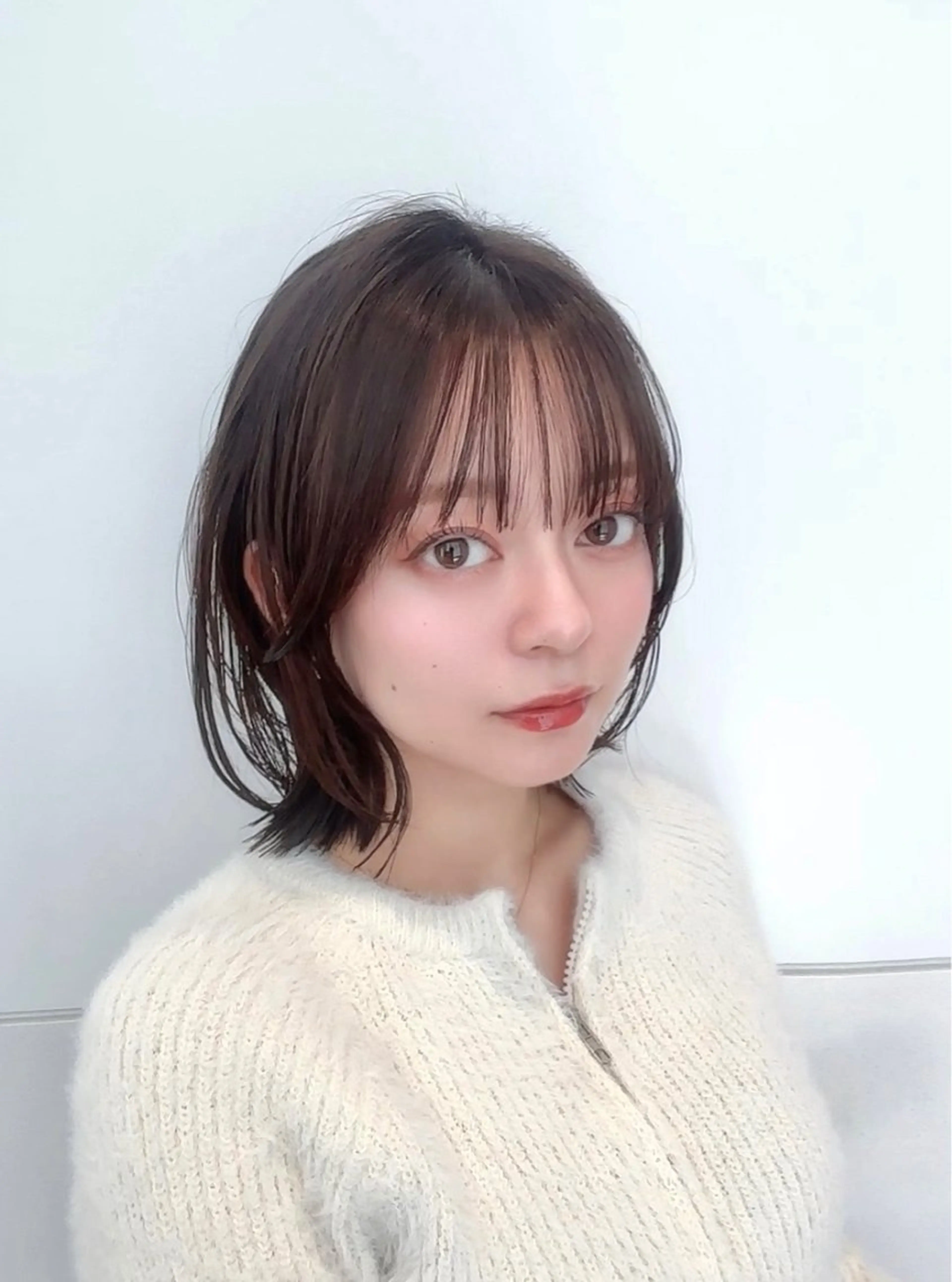 ミディアム カラー ボブレイヤー 透明感カラー グレージュ ボブ レイヤーカット カット ヘアカラー 🍀本格ヘッドスパ 👑髪質改善🍀英司のヘアスタイル