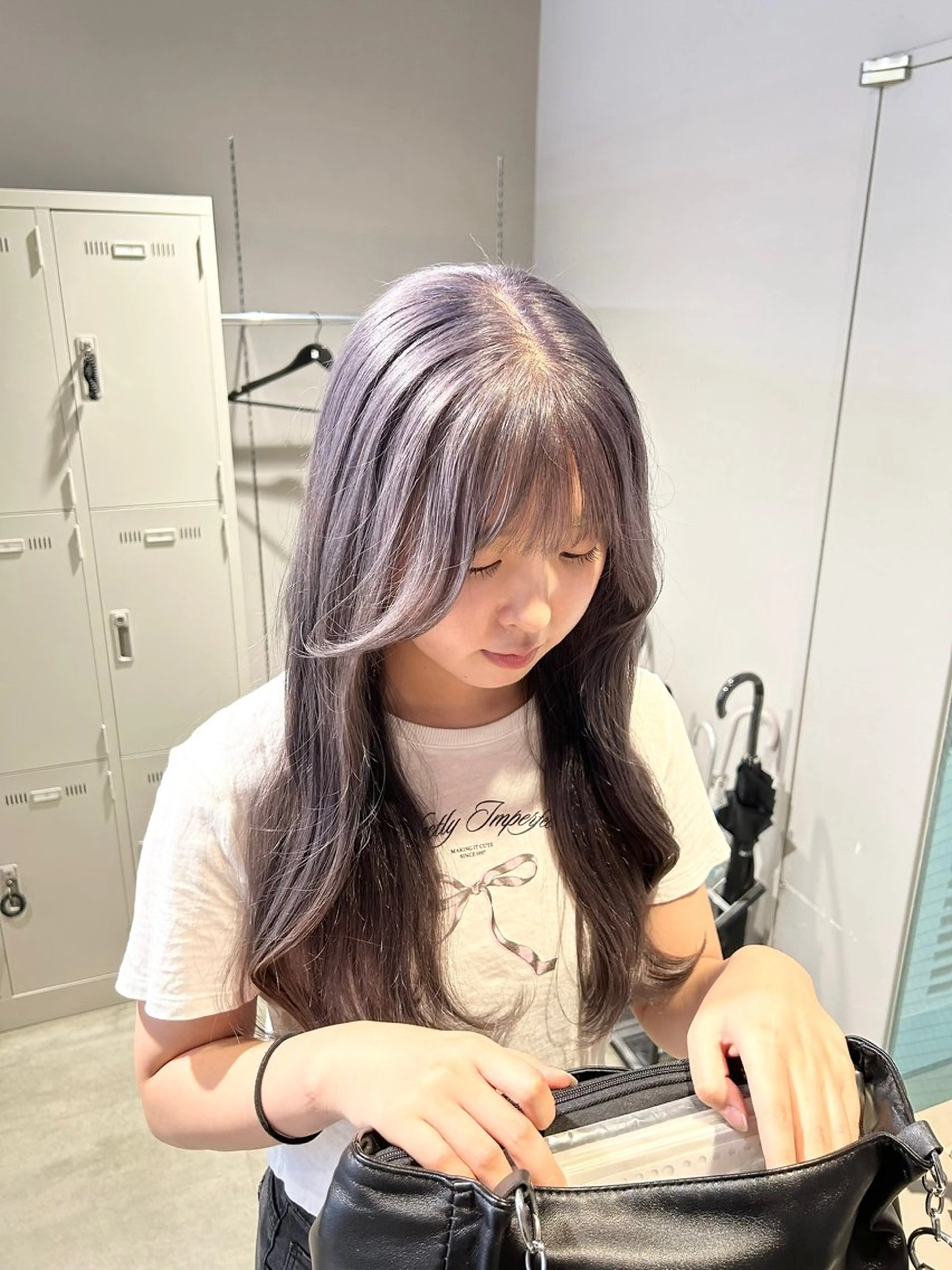 カラー ヘアカラー トリートメント 透明感ベージュ🤎 ナチュラルレイヤーのヘアスタイル