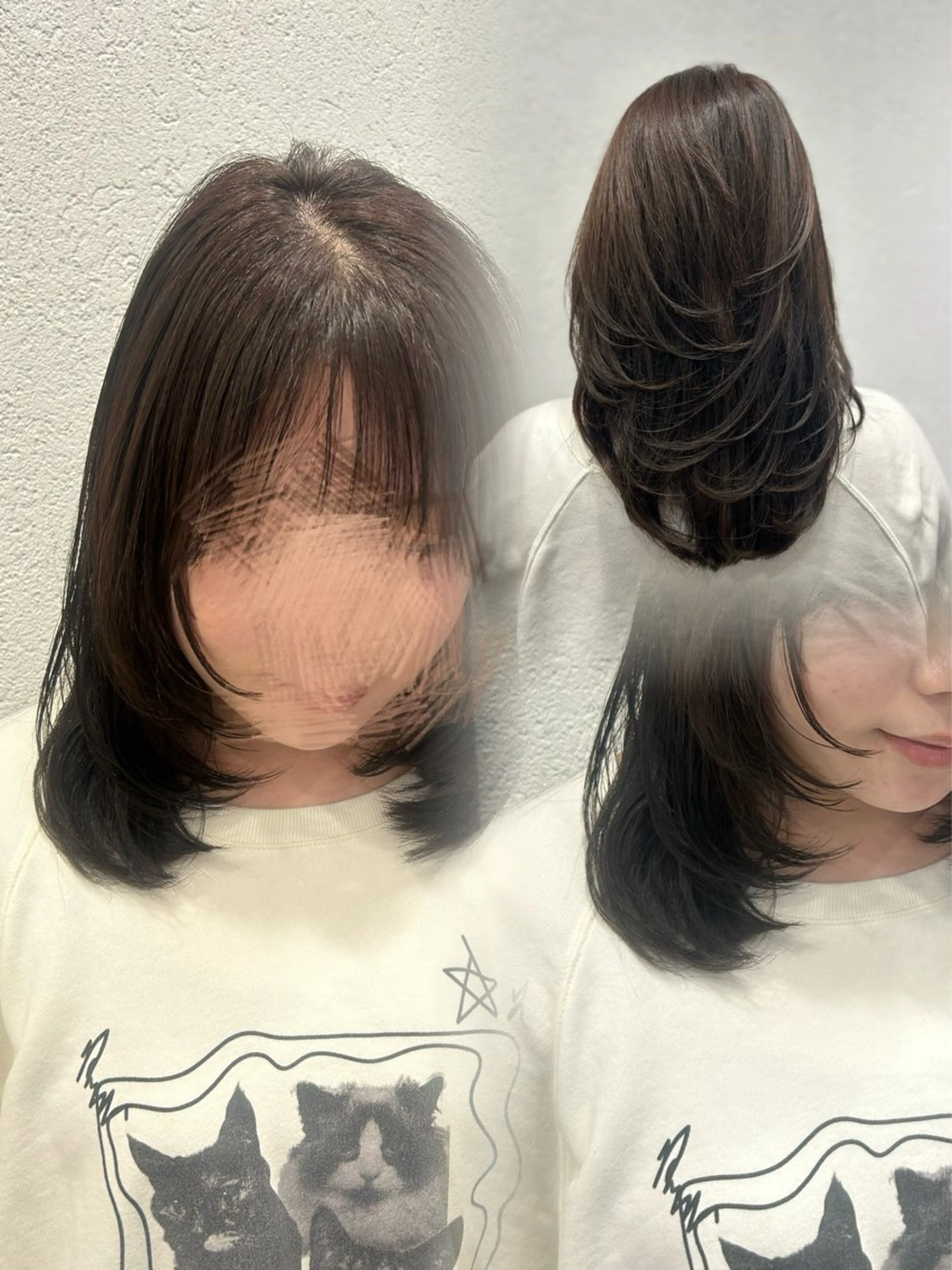 カラー カット ヘアカラー トリートメント 🎀透明感/レイヤ ー/Kotona🎀のヘアスタイル