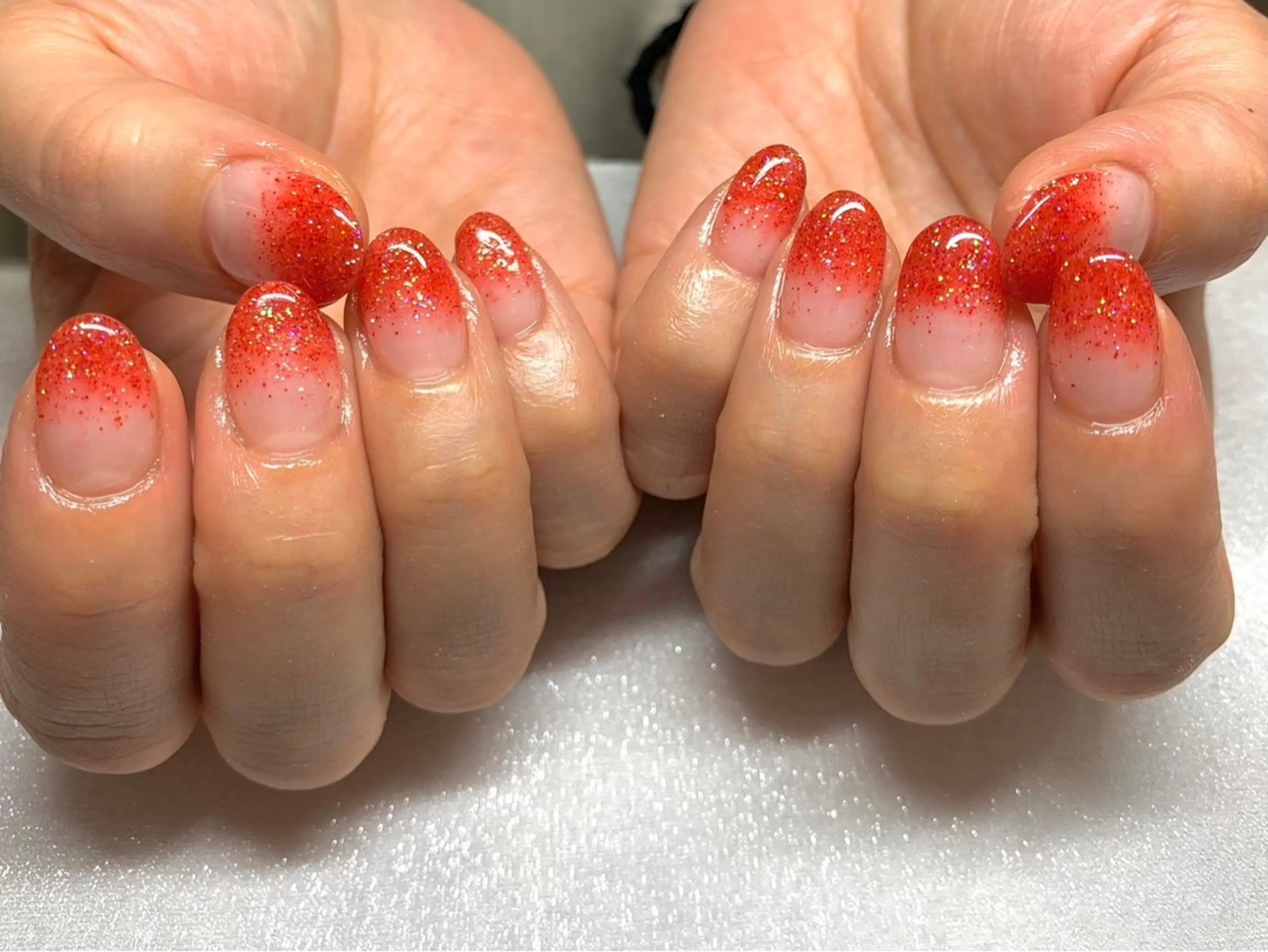 ネイル グラデーション ラメ(グリッター) ラメグラデーション altino nailgardenのネイルデザイン