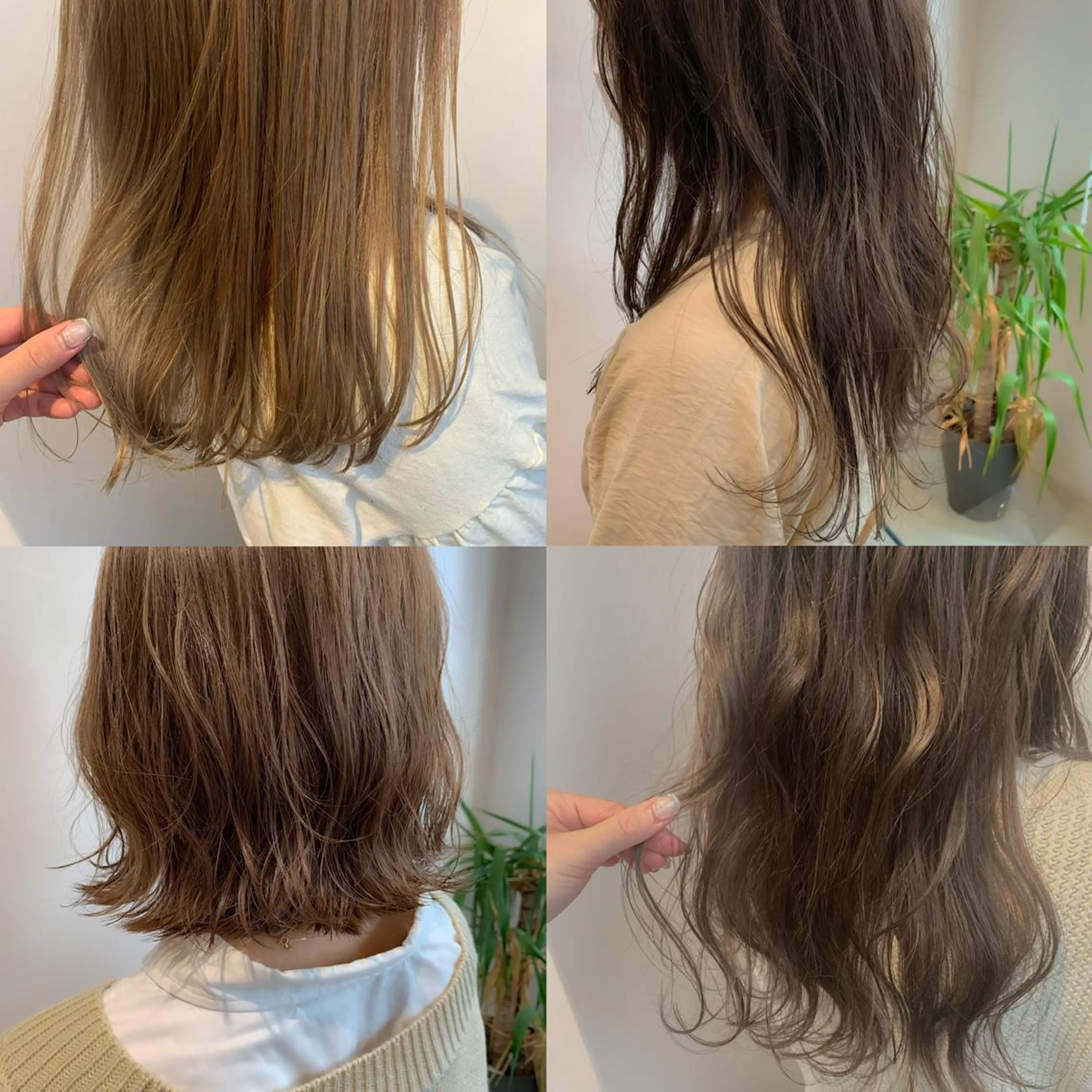 ミディアム カラー ベージュカラー "小顔カット" Fuko.のヘアスタイル