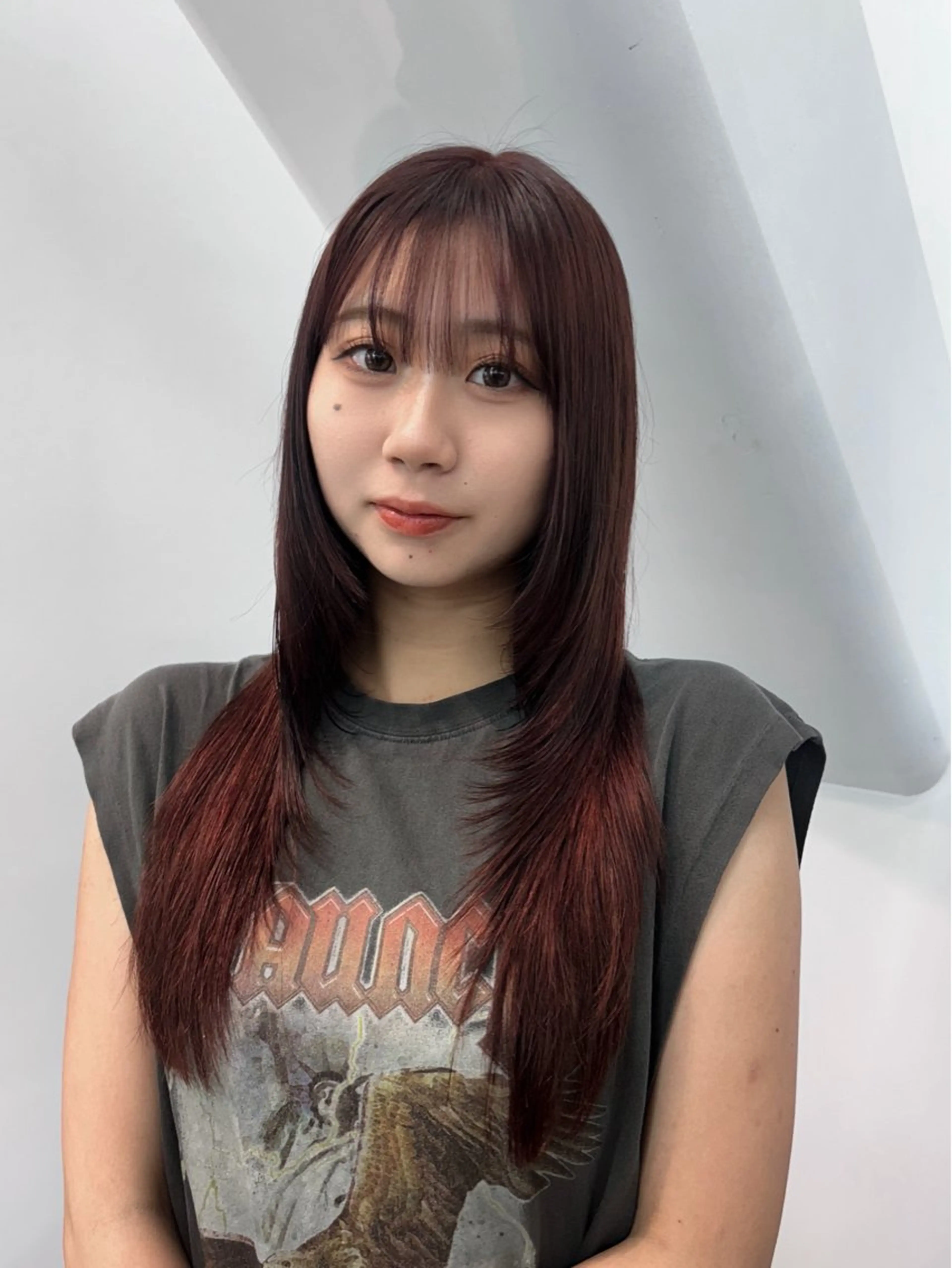 ロング レイヤーカット Hinata🛸 ハイトーン美容師のヘアスタイル