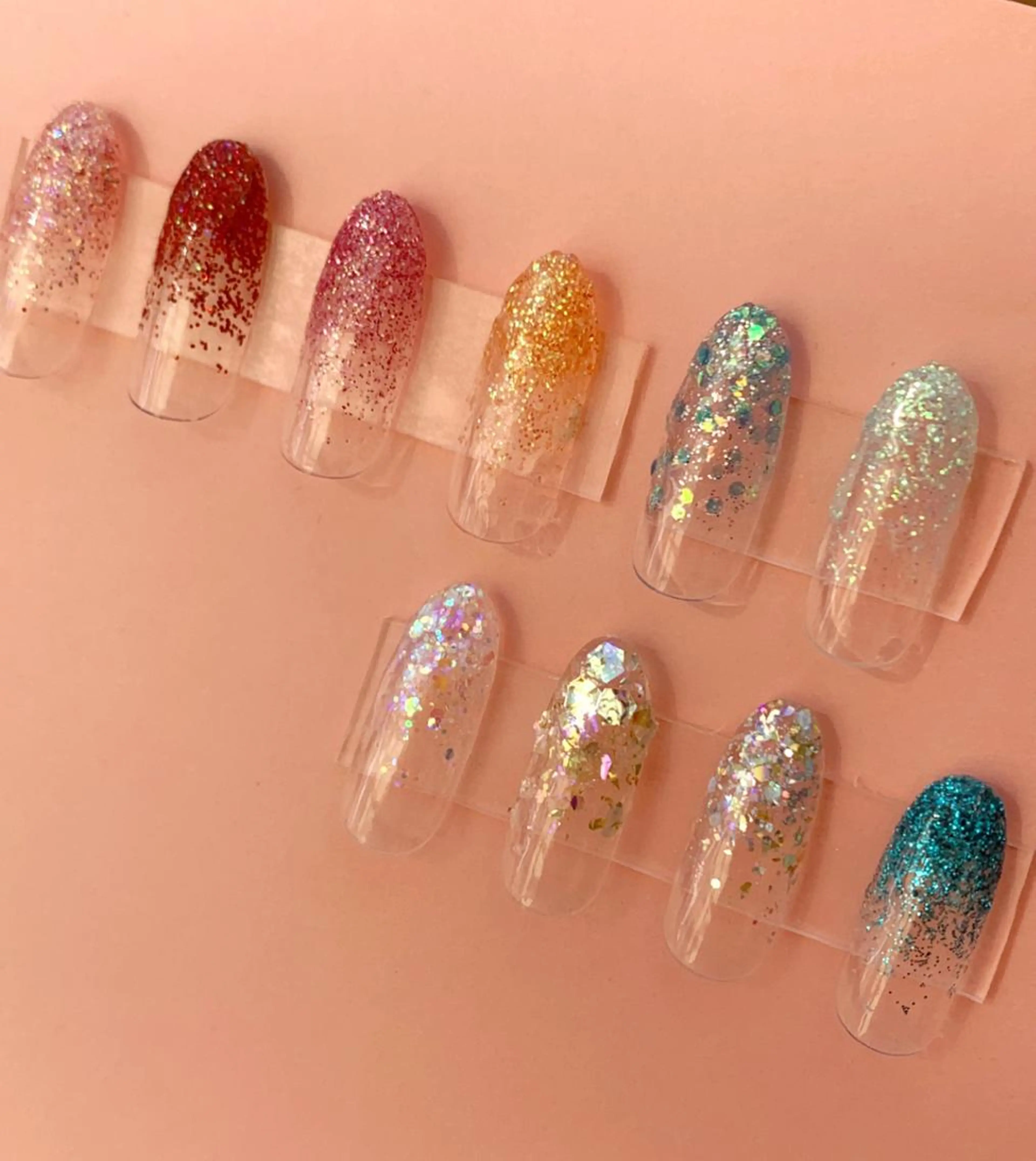 【カラー限定】ハンドラメグラデーション☆オフ別の写真