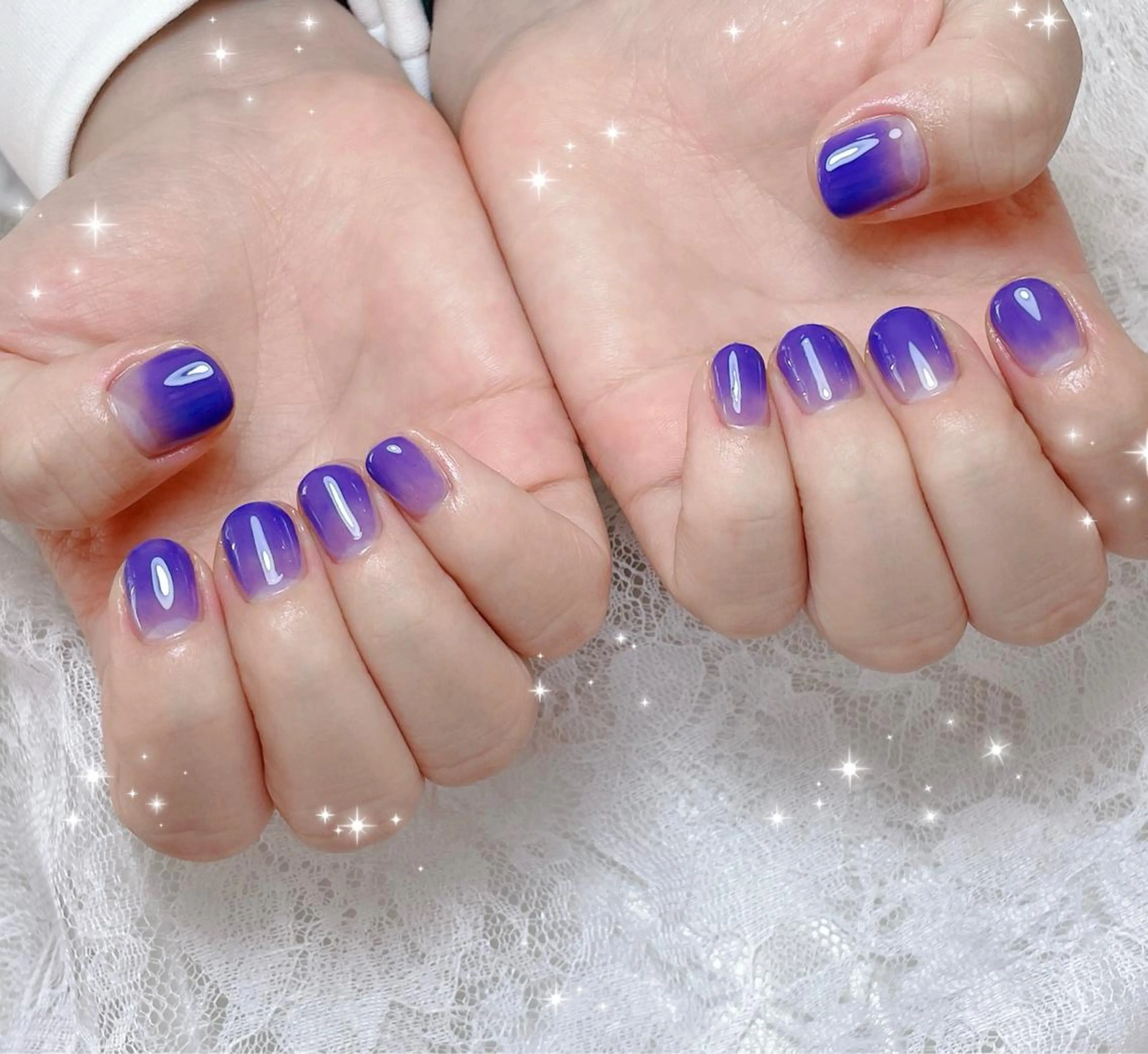 ネイル ワンカラーネイル ハンドネイル FLARE NAIL フレアネイルのネイルデザイン