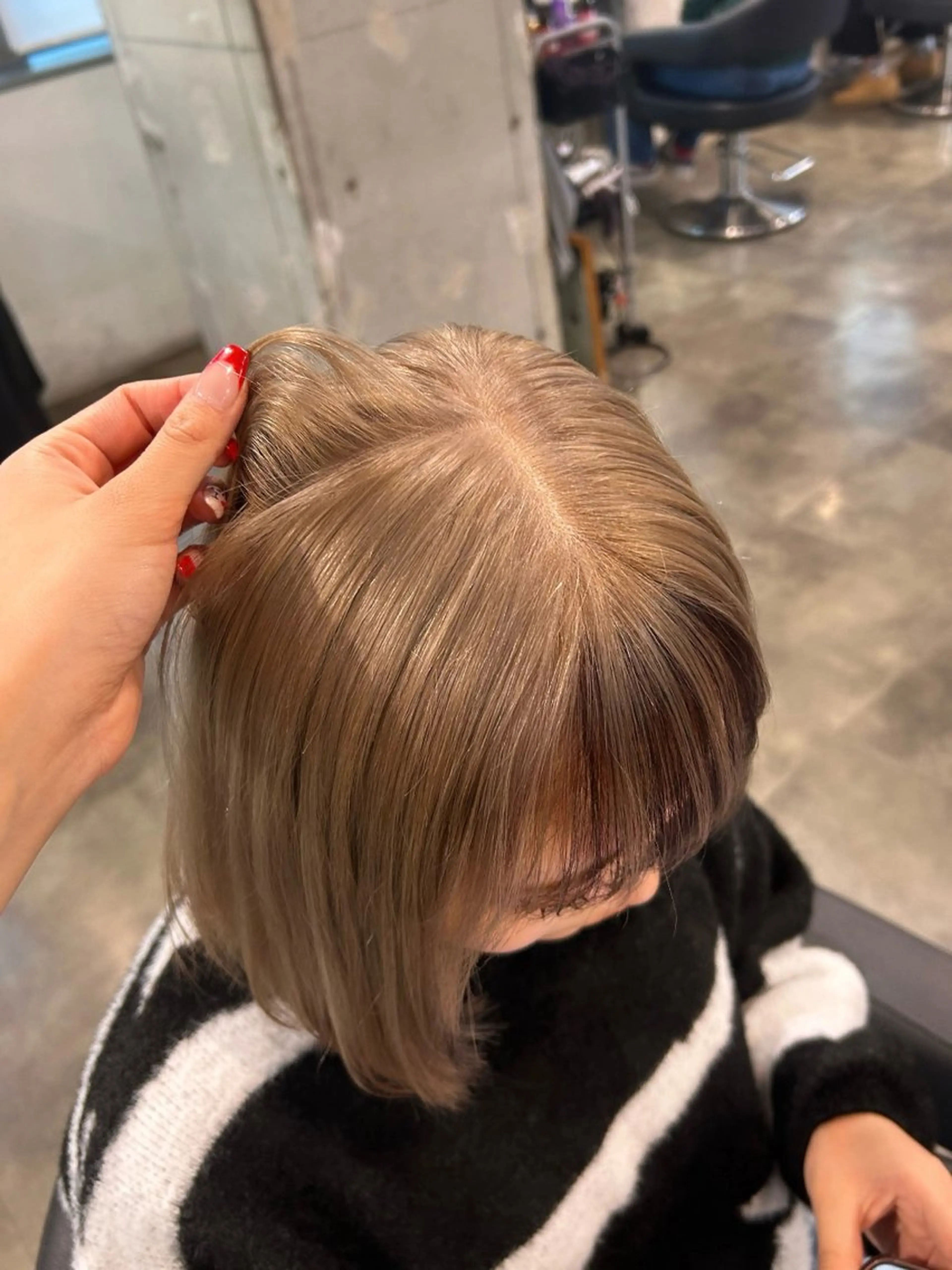 ショート カラー 横浜美容室/透明感 カラー/レイヤーのヘアスタイル