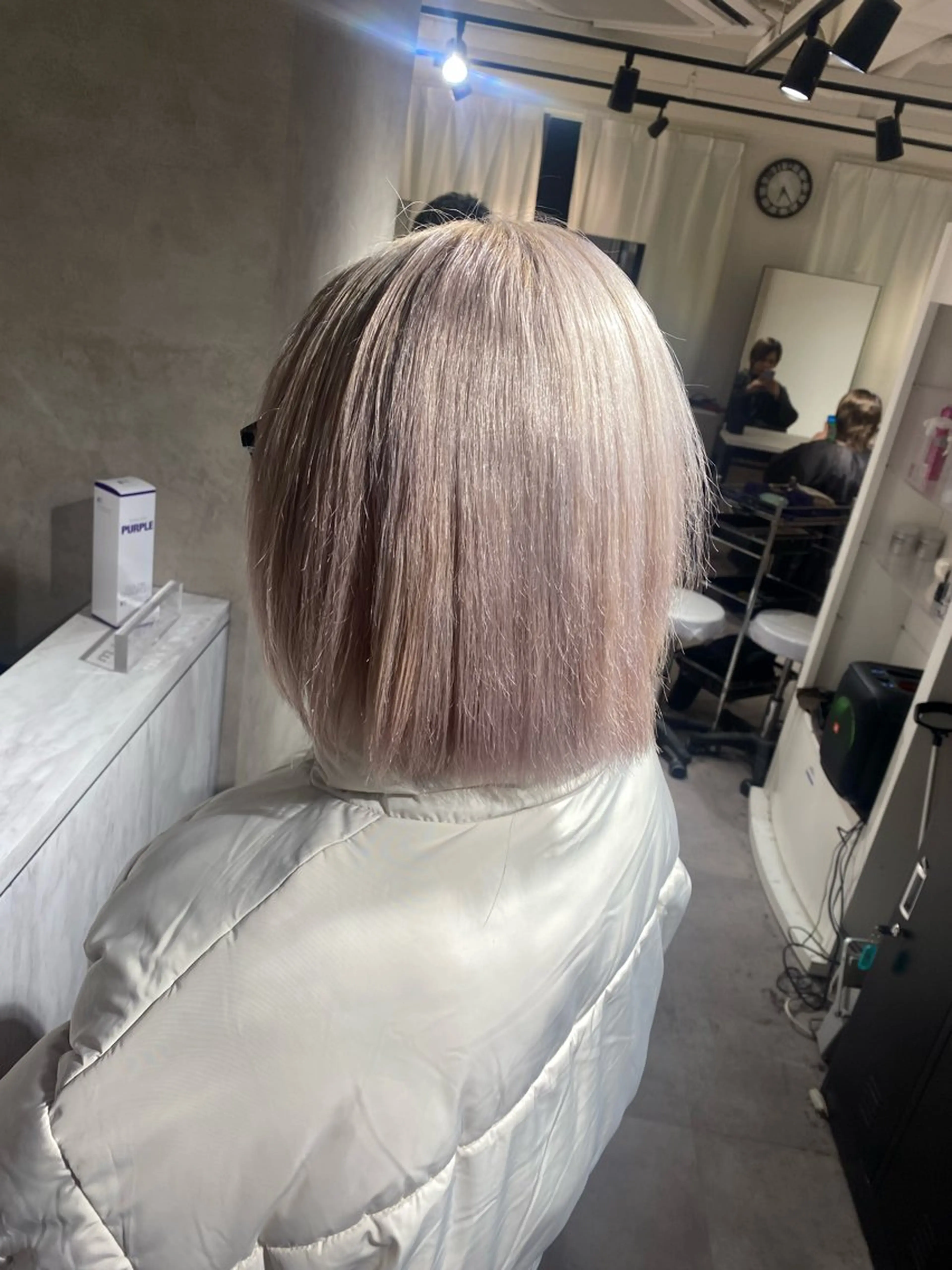 カラー キッズ ベージュカラー ホワイトベージュ カット ヘアカラー Seleneコウキ ブリーチ/ハイトーンのヘアスタイル