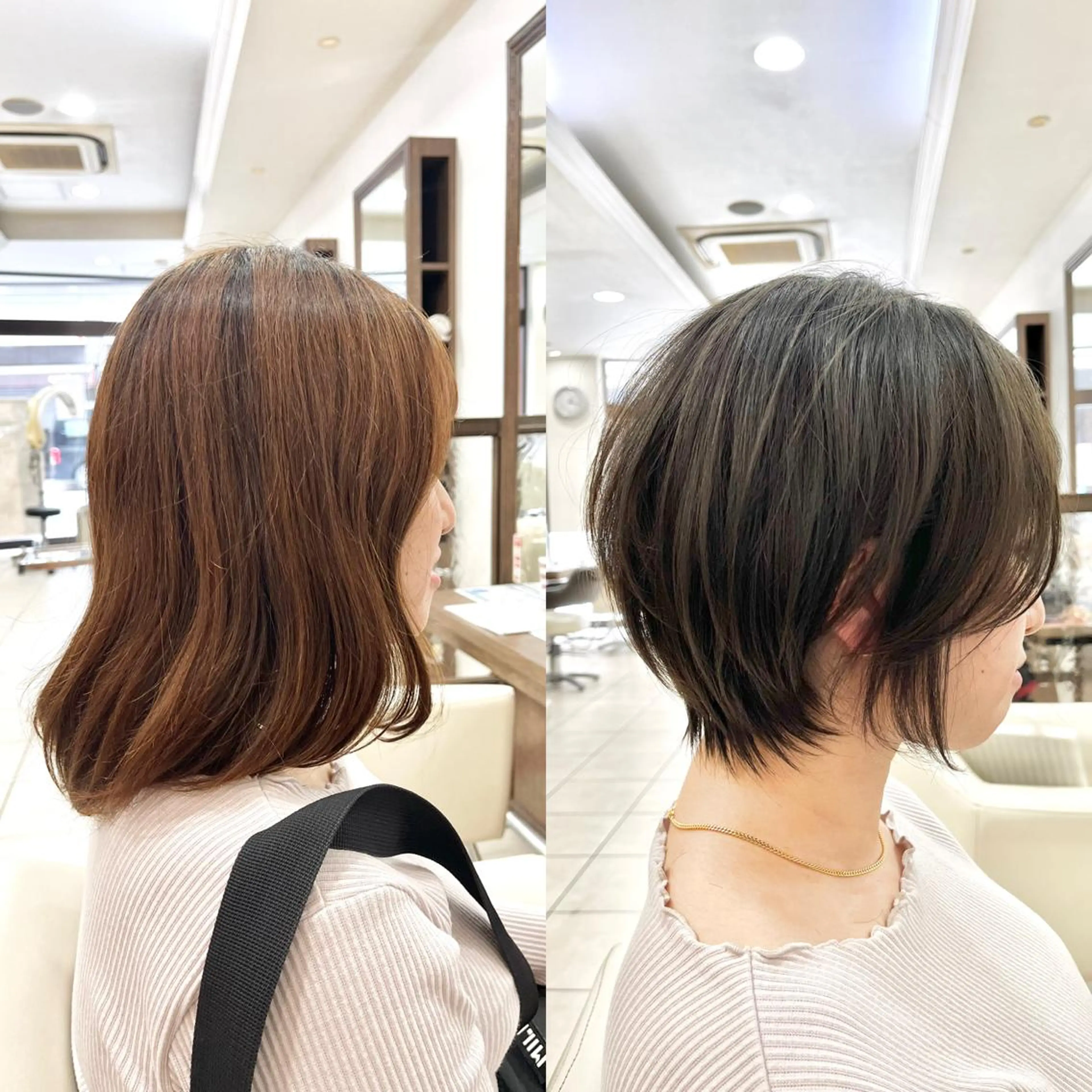 ショート カラー 透明感カラー ミセス ショートヘア 小顔カット カット ヘアカラー トリートメント 《大人気髪質改善》 プログレス国分寺店のヘアスタイル