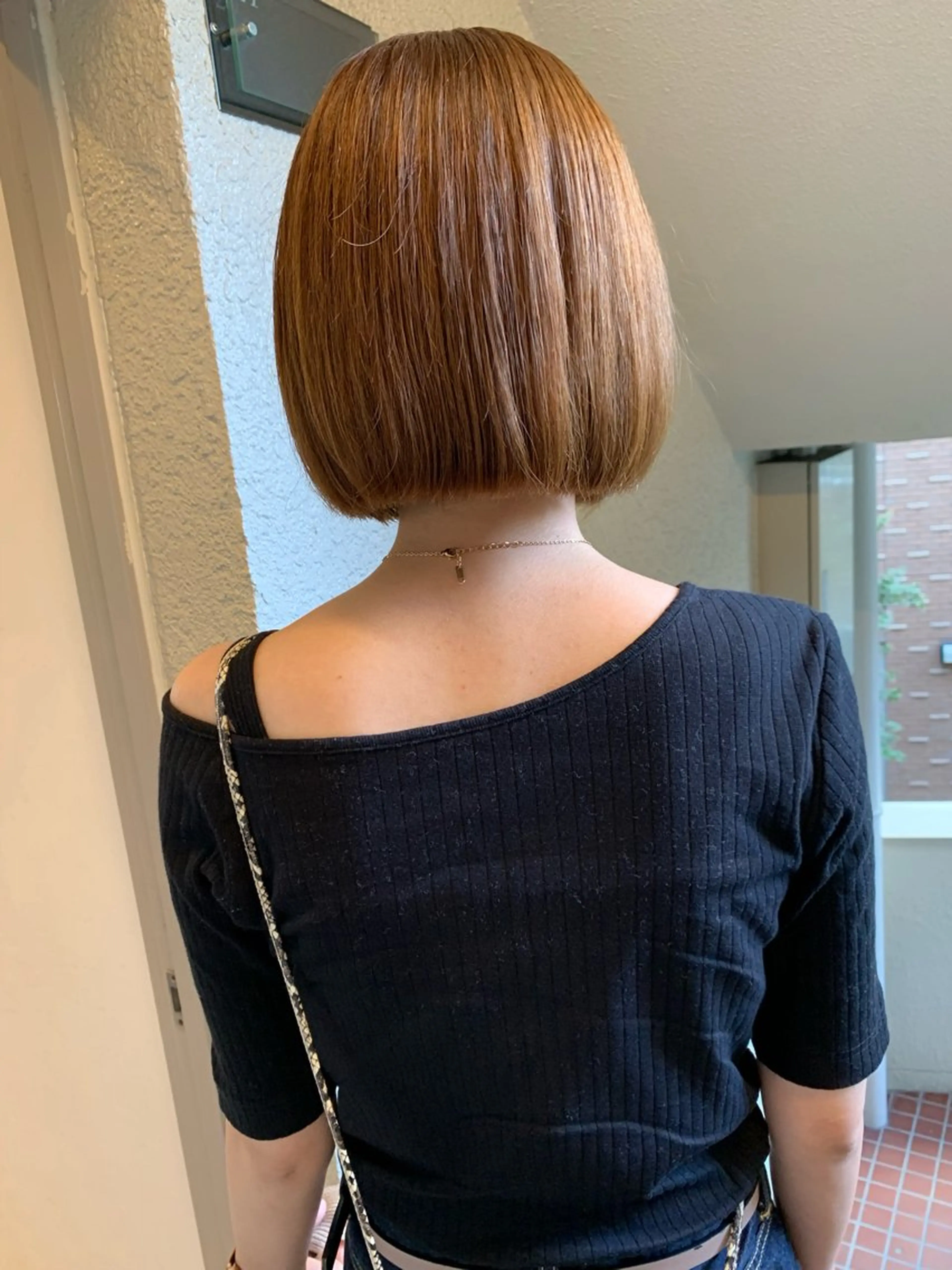 ミディアム カラー yadori tomoyoのヘアスタイル