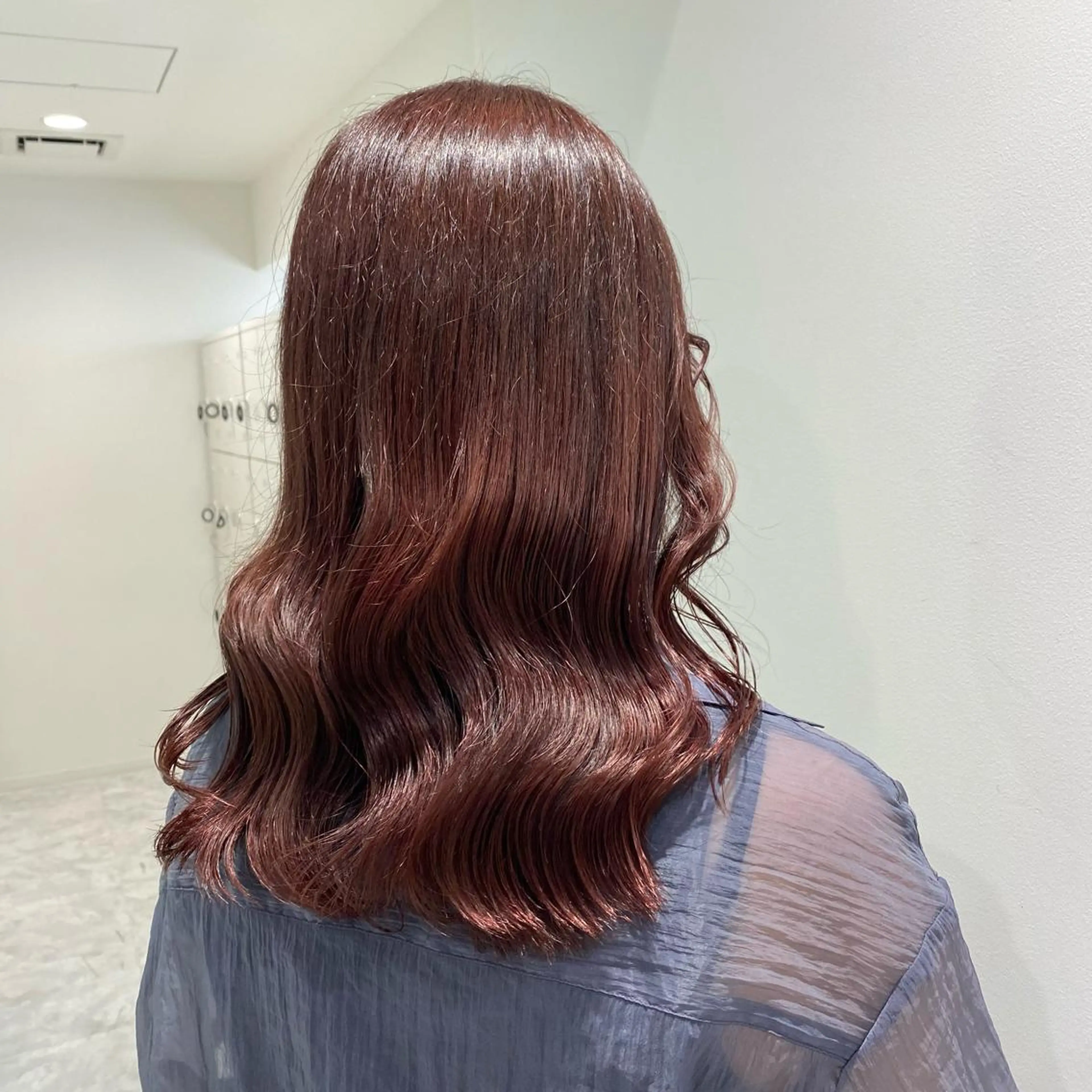 セミロング カラー パーマ ヘアアレンジ メンズ キッズ ネイル マツエク・マツパ メンズブリーチ ブリーチ ブラウンカラー ブリーチなしカラー ピンクカラー Lumo所属・💖横浜ブリーチなし 💖MIHOのヘアスタイル