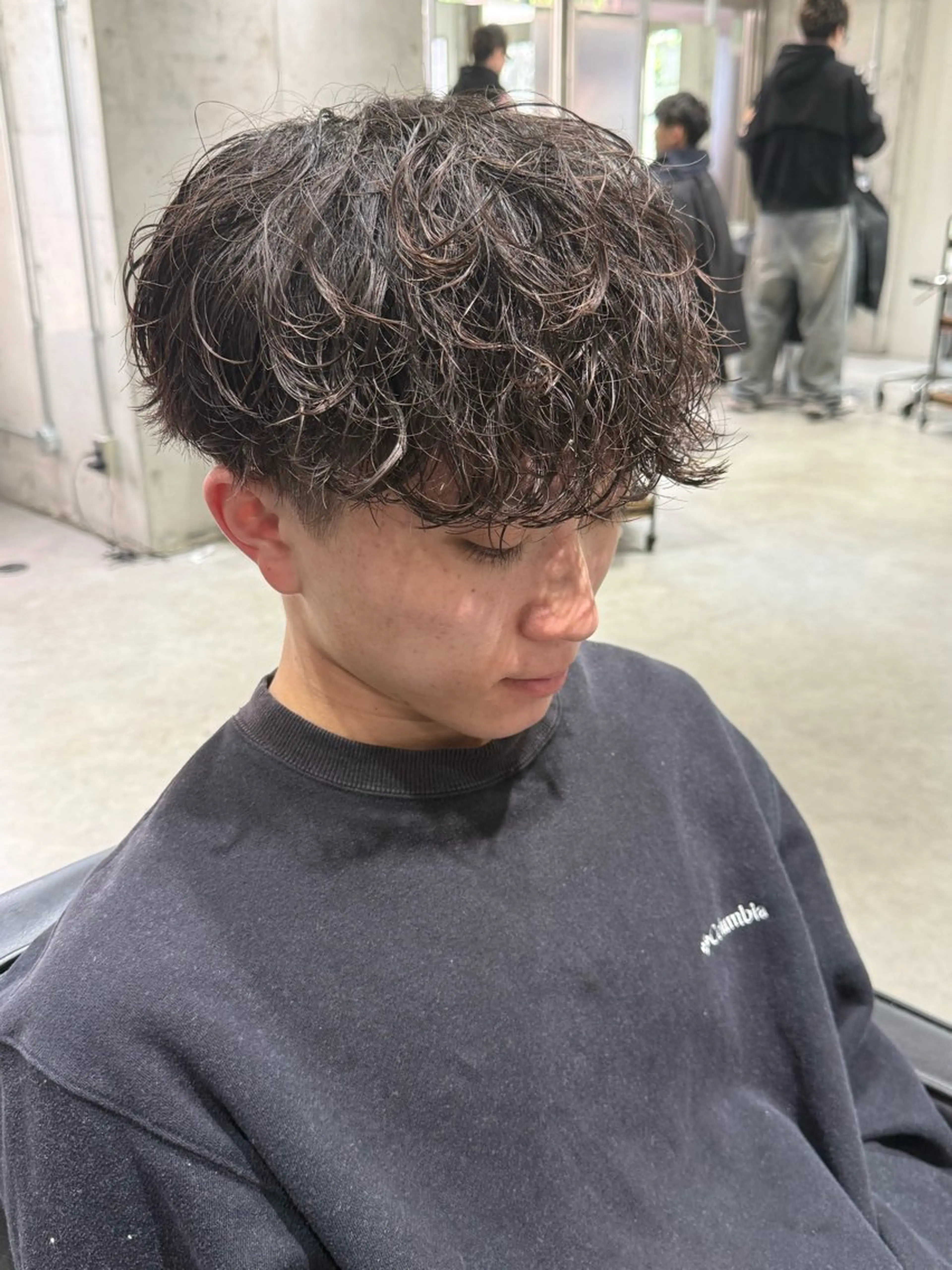 メンズ メンズパーマ カット パーマ 布施メンズ特化美容師 秋山　涼のヘアスタイル