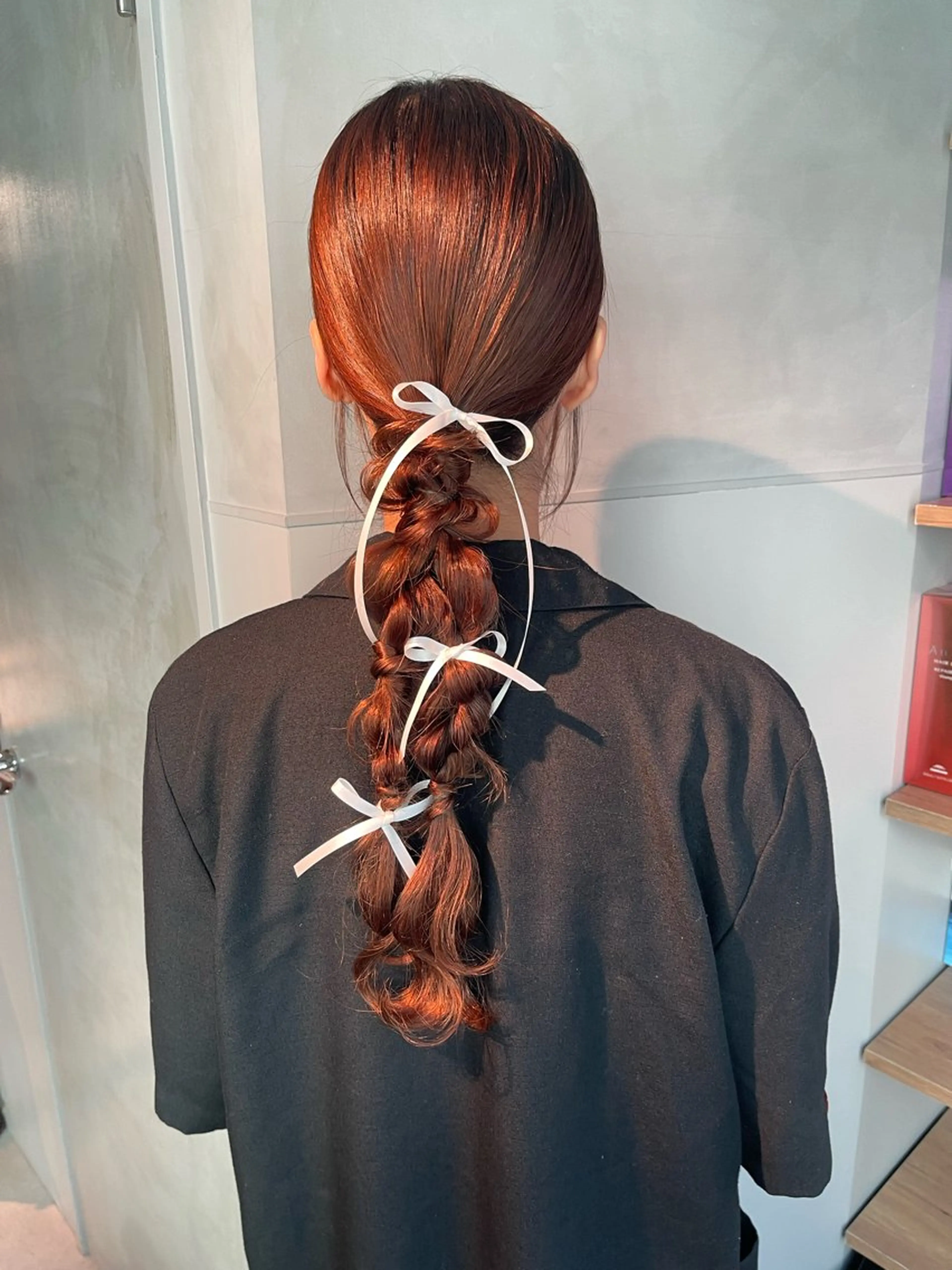 ヘアアレンジ ポニーテール 結婚式・ブライダル 卒業式のヘアスタイル ヘアセット charm《銀座》 ヘアセット/縮毛矯正のヘアスタイル