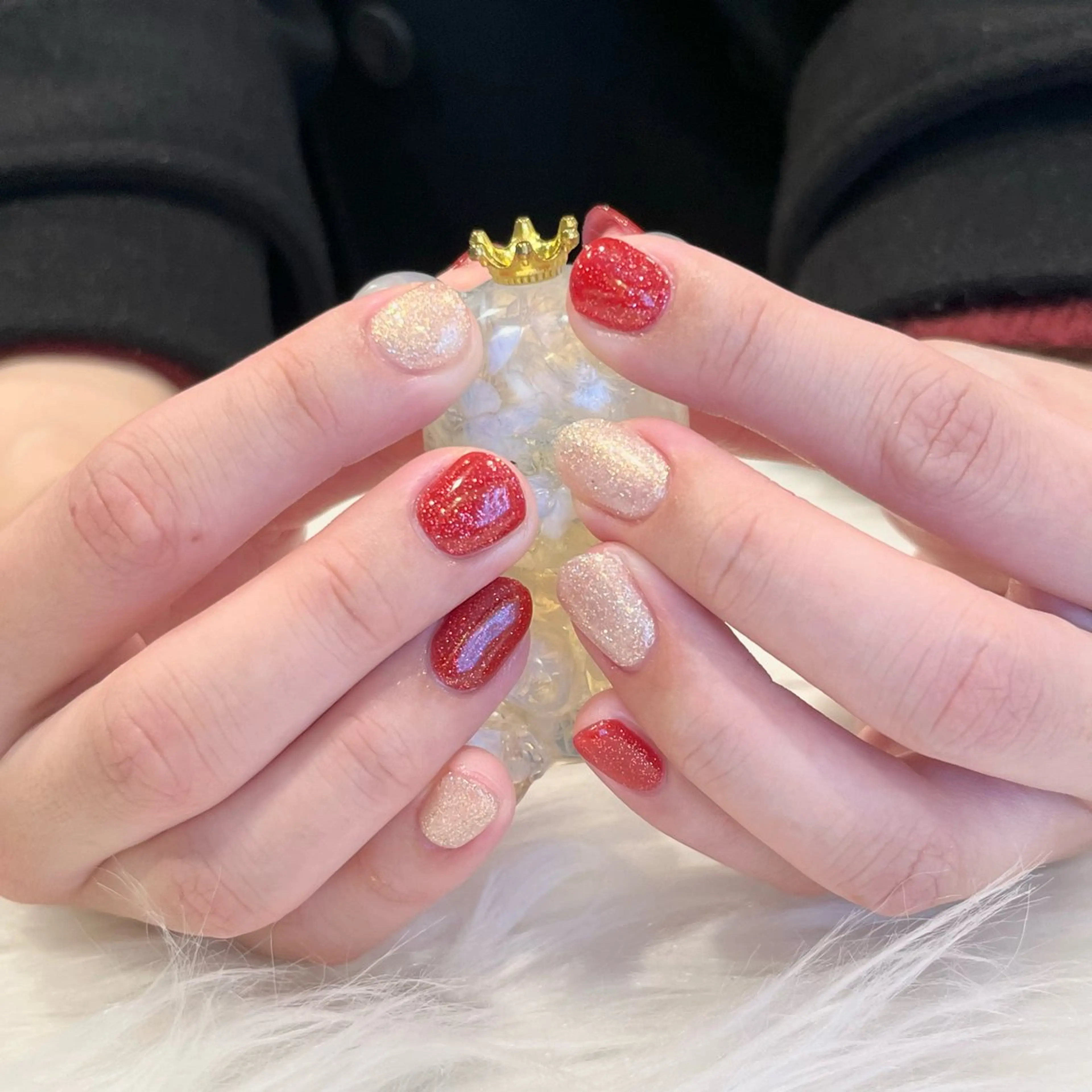 ネイル 冬ネイル クリスマス ハンドネイル Nobody_ Mikieのネイルデザイン