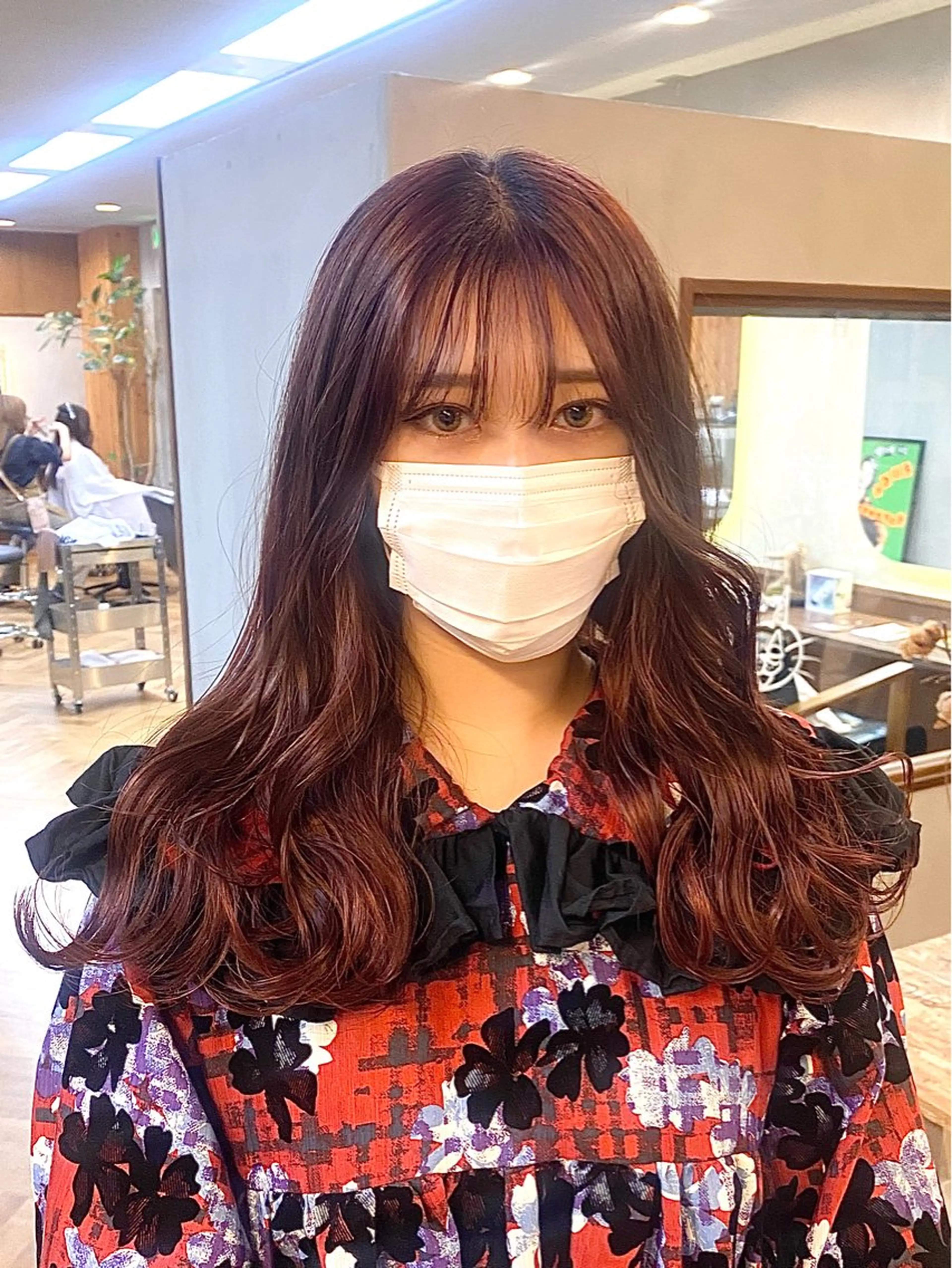 ロング カラー ヘアアレンジ カット ヘアカラー トリートメント ハル🌸柔色/ ブリーチなし/艶髪のヘアスタイル