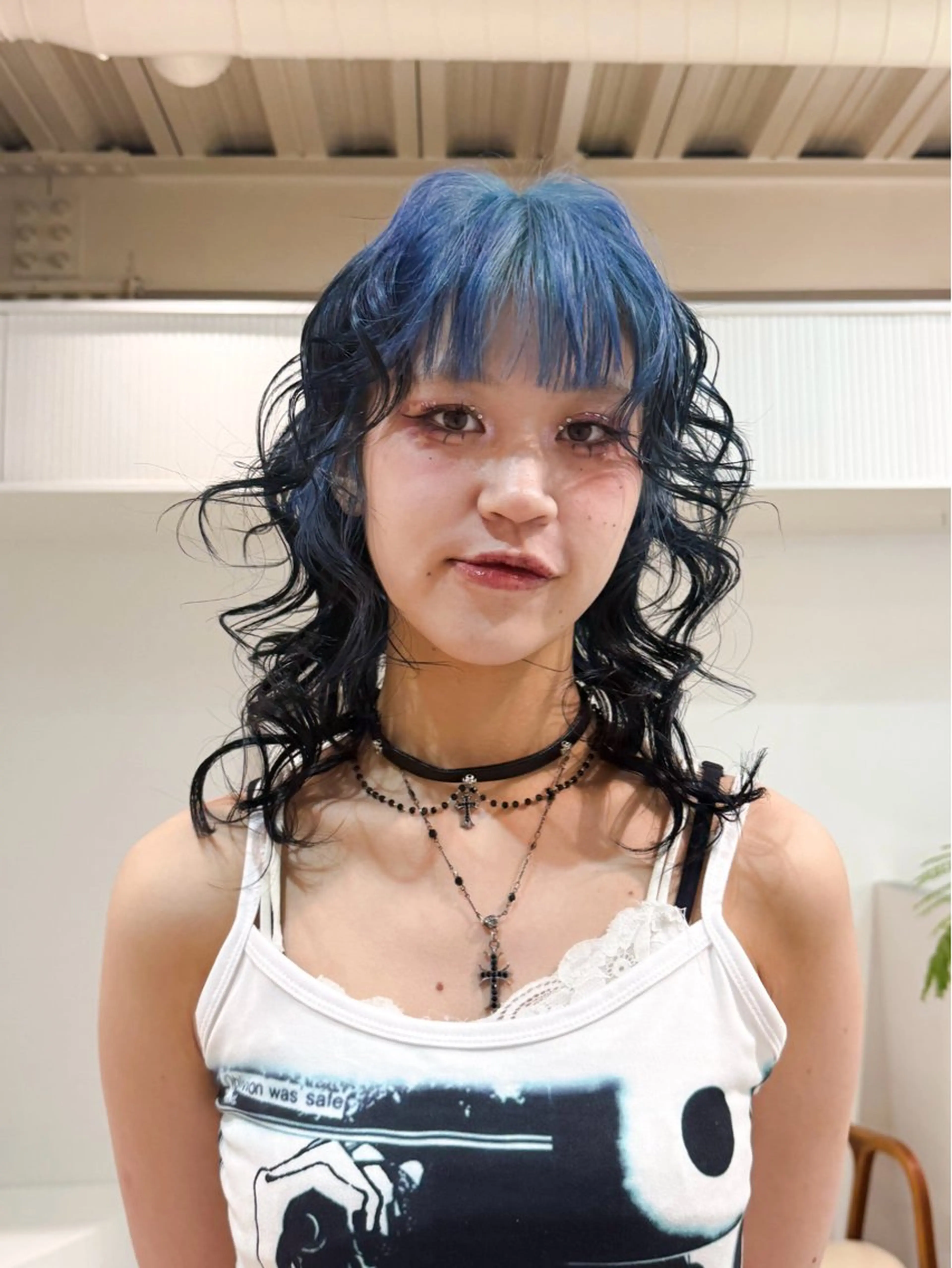 セミロング カラー ヘアアレンジ 🦠デザインカラー/ 魚瀬あおい🦠のヘアスタイル