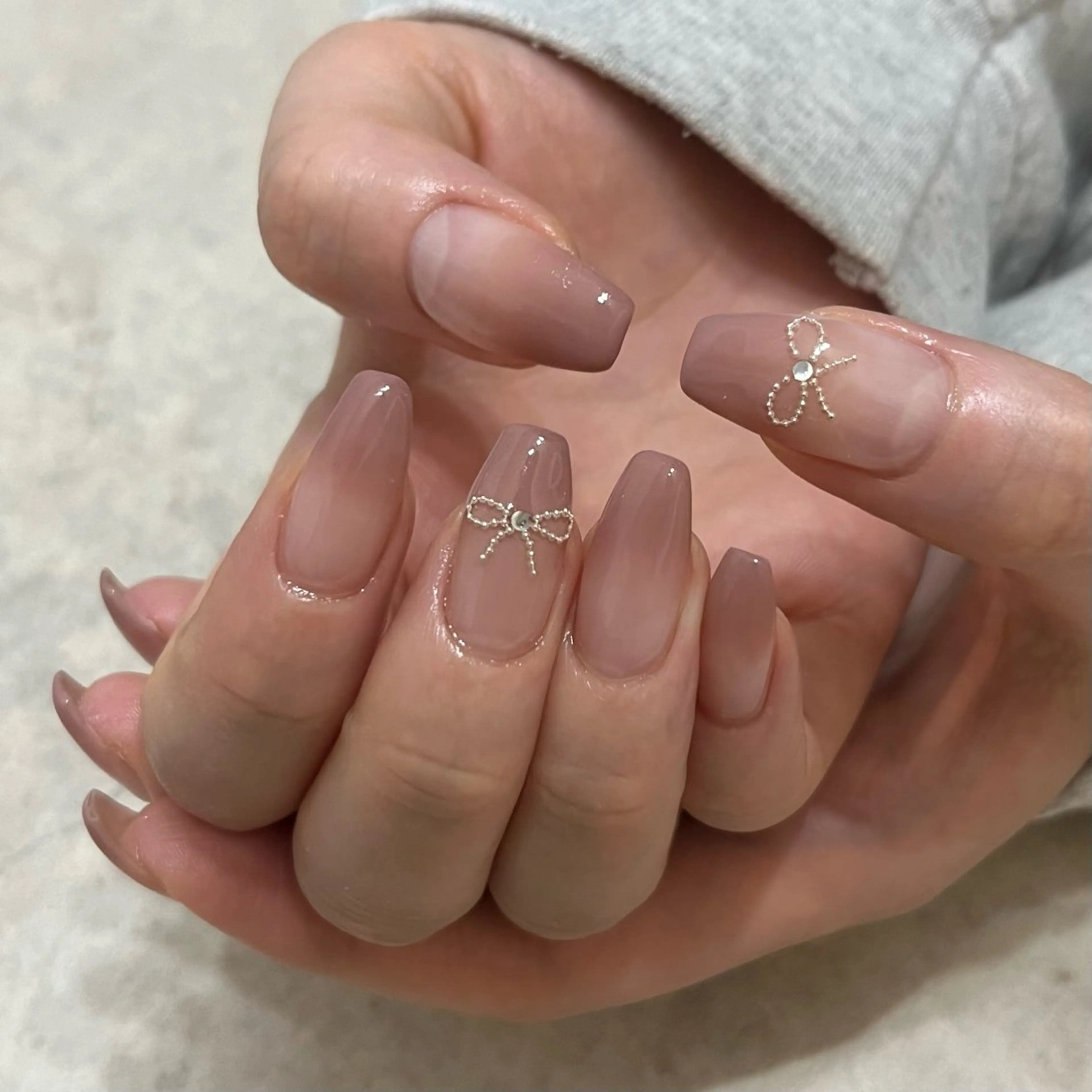 ネイル グリーン ハンドネイル vegh. nail／阿波座のネイルデザイン