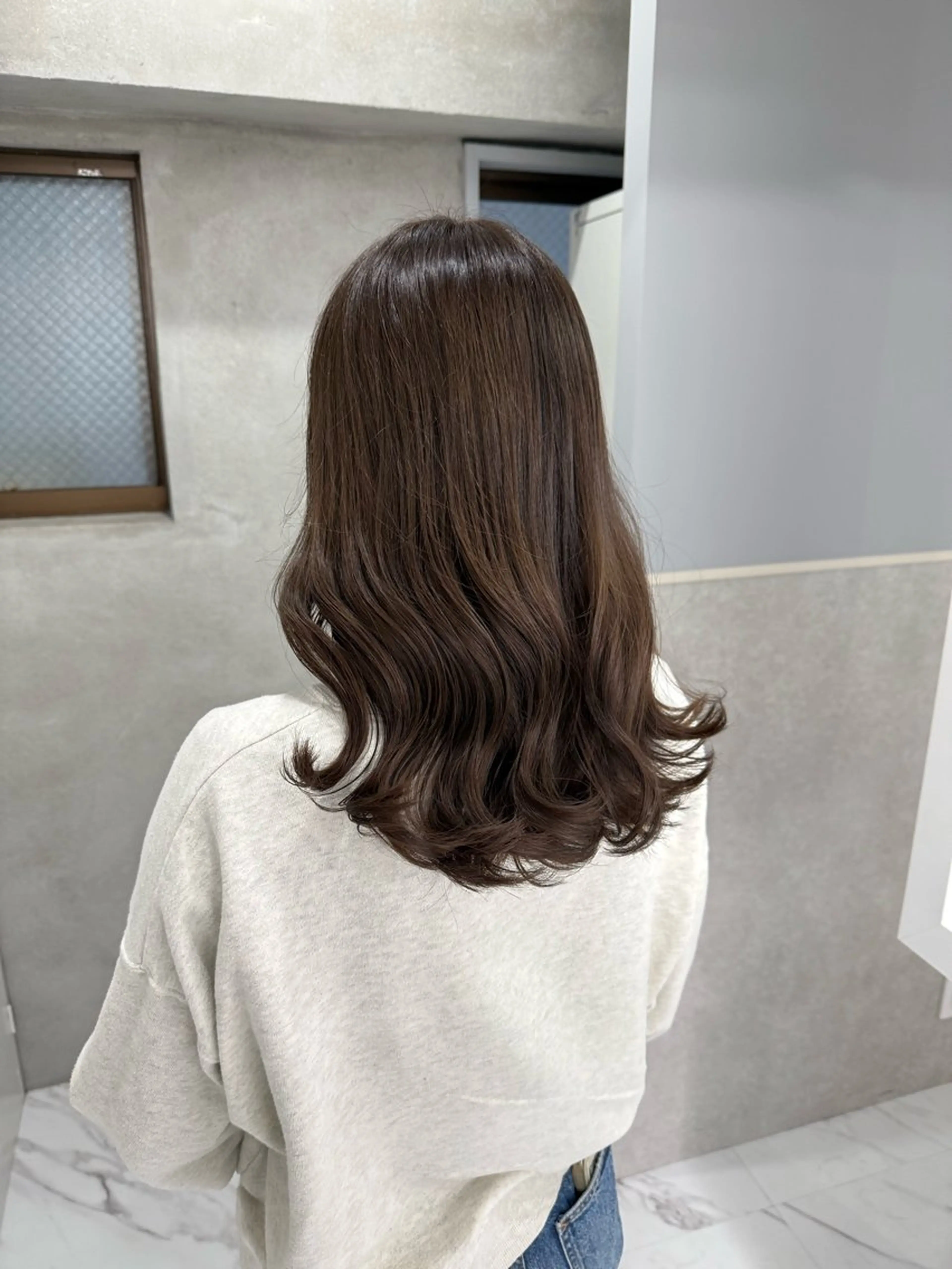 ヘアカラー sena⌇ベージュ⌇ ブリーチなしWカラーのヘアスタイル