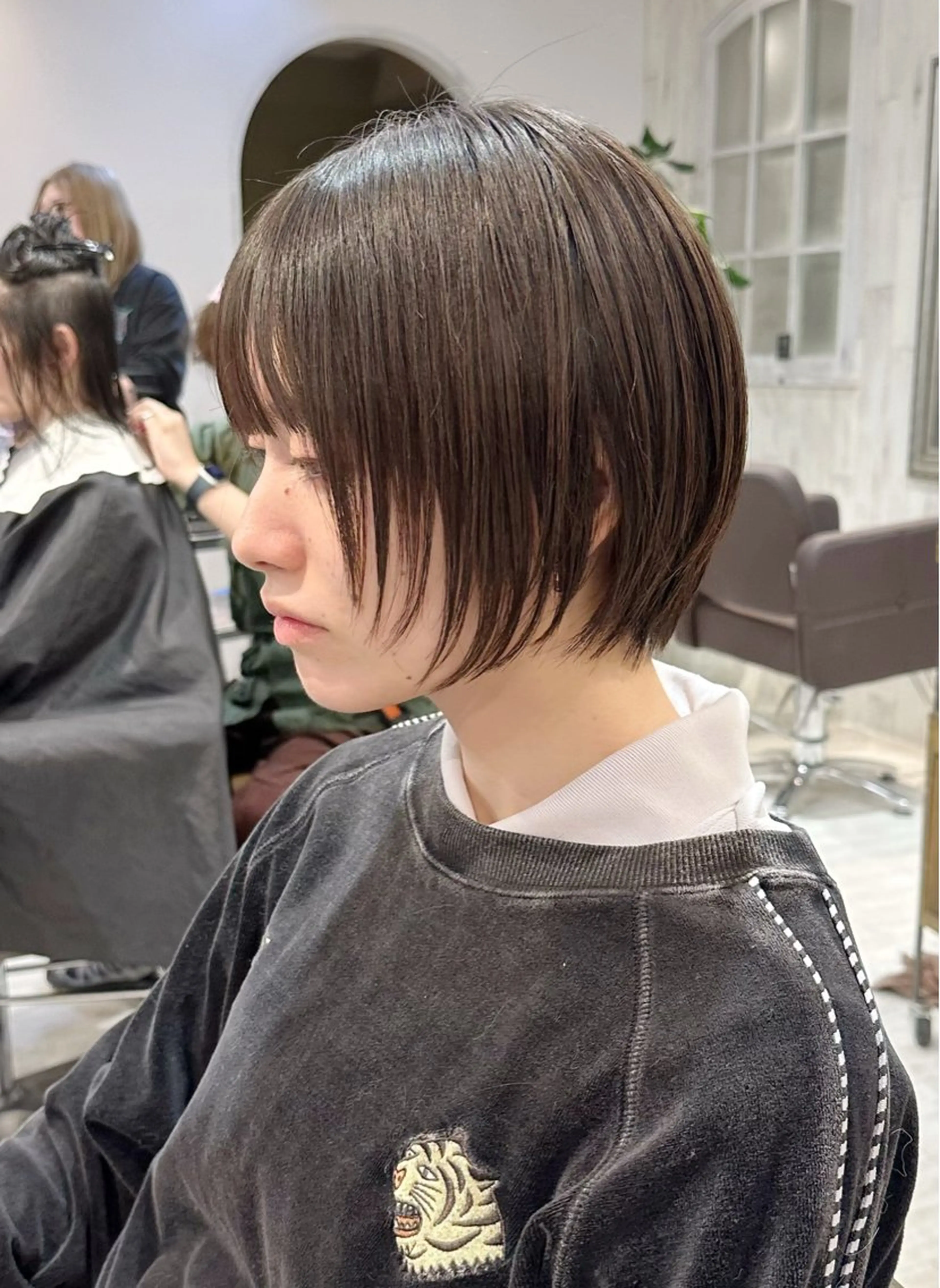 ショート カット トリートメント 縮毛矯正/ショート/ レイヤー/畑中正敏のヘアスタイル