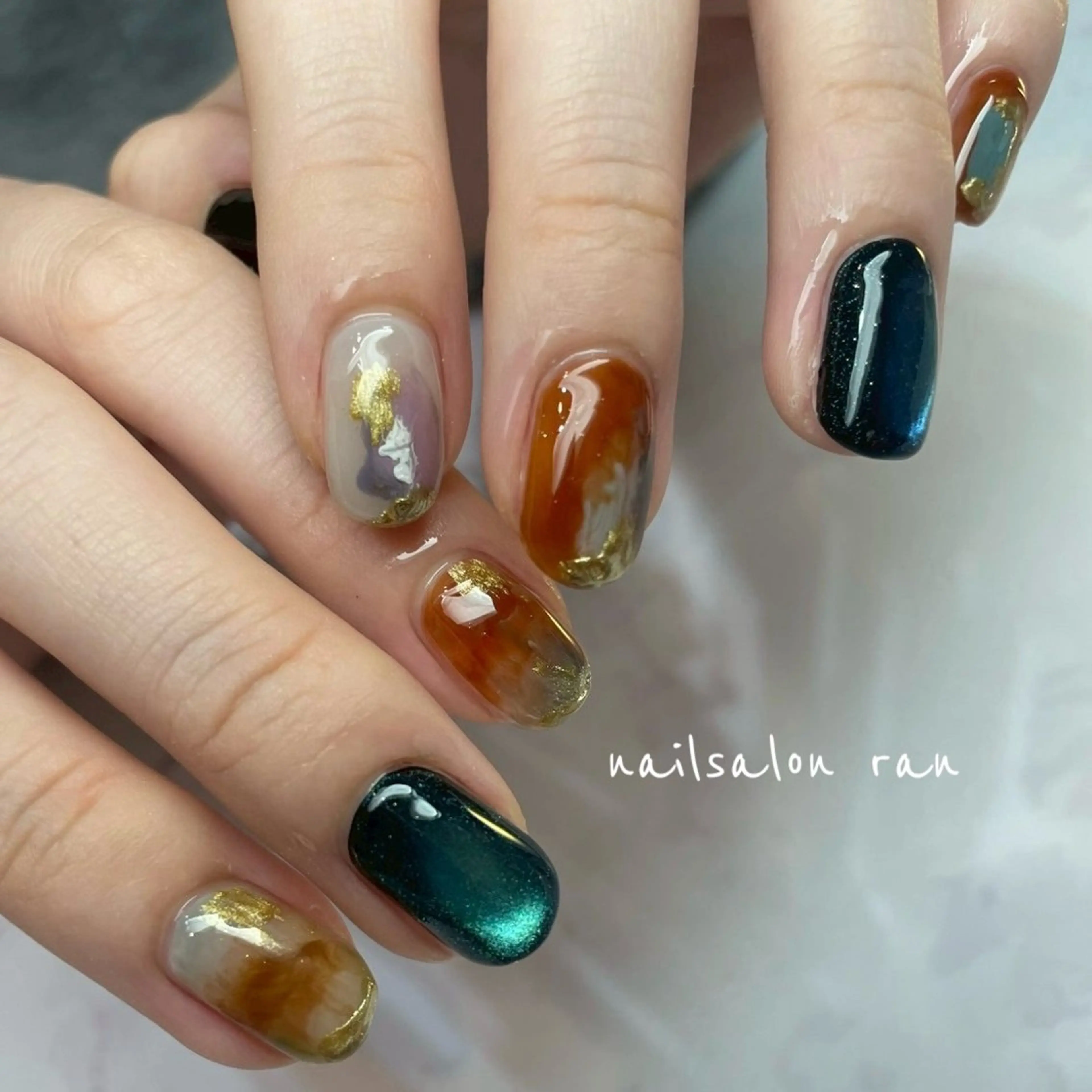 ネイル アートネイル ハンドネイル ハンドケア nailsalon ranのネイルデザイン