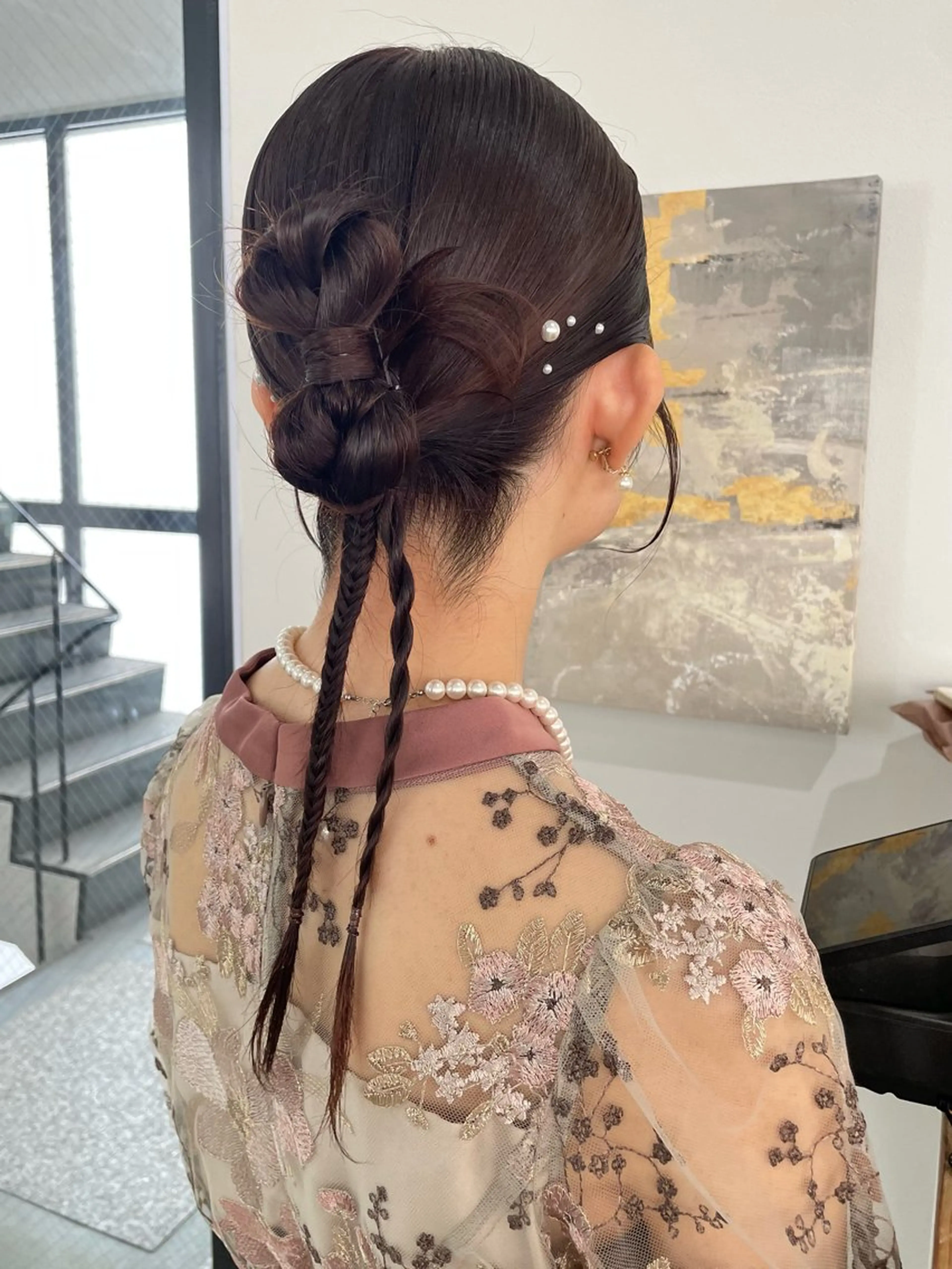 ヘアアレンジ ヘアセット Mina/岡山/矯正 ブリーチ/レイヤーのヘアスタイル