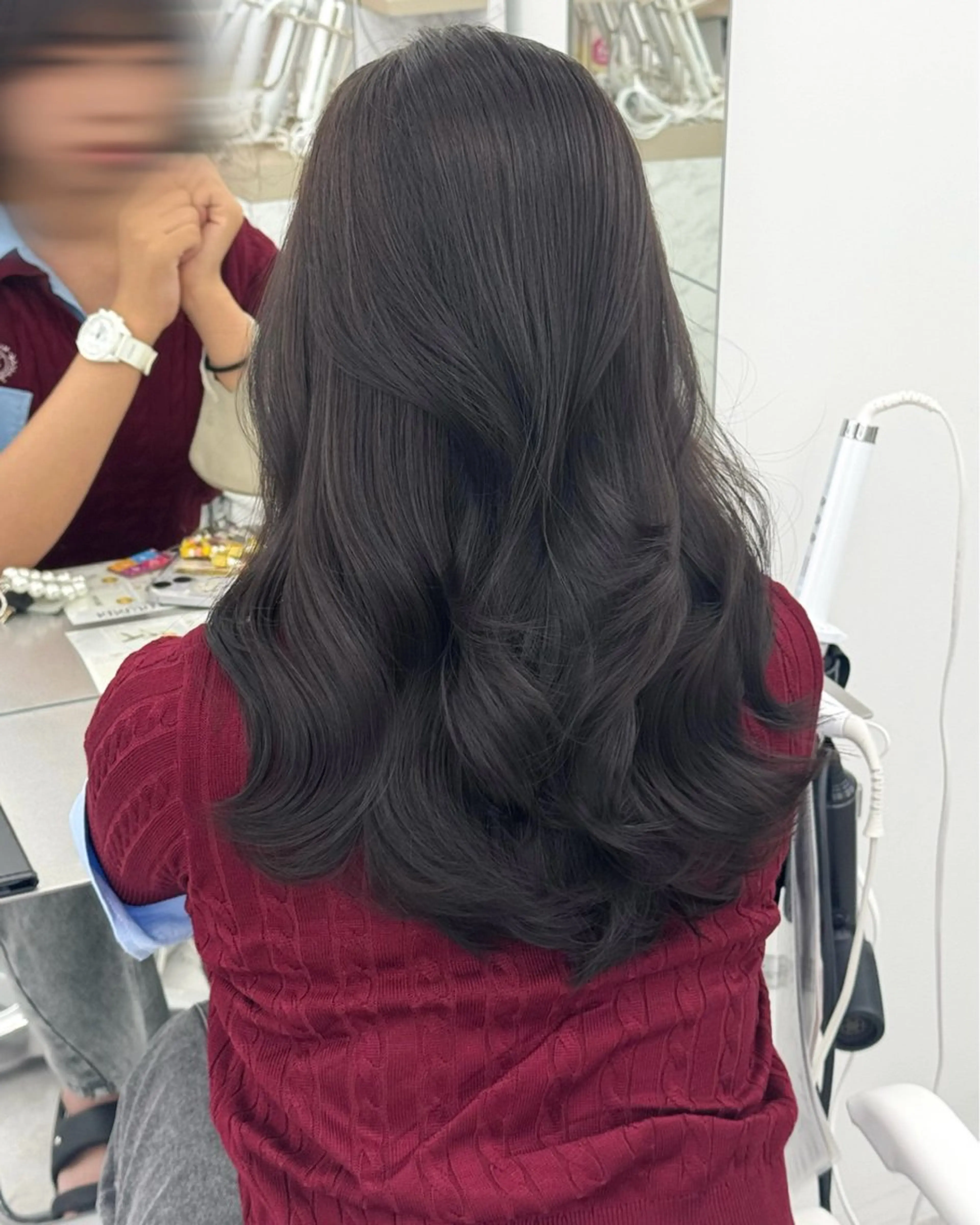 ロング カラー カット ヘアカラー トリートメント 韓国ヘア　紗希 🦋のヘアスタイル