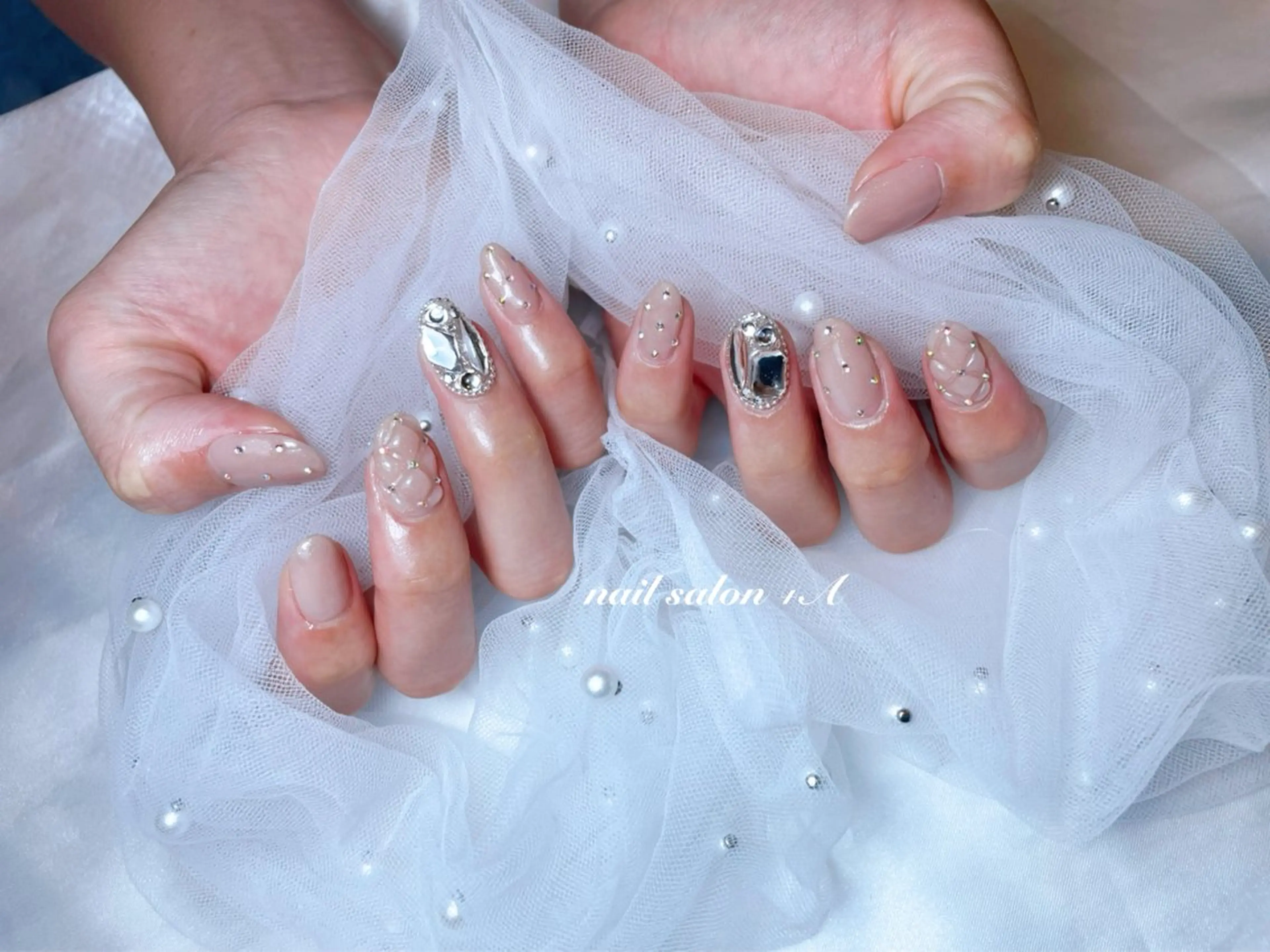 ミディアム ハンドネイル Nail Salon +Aのネイルデザイン