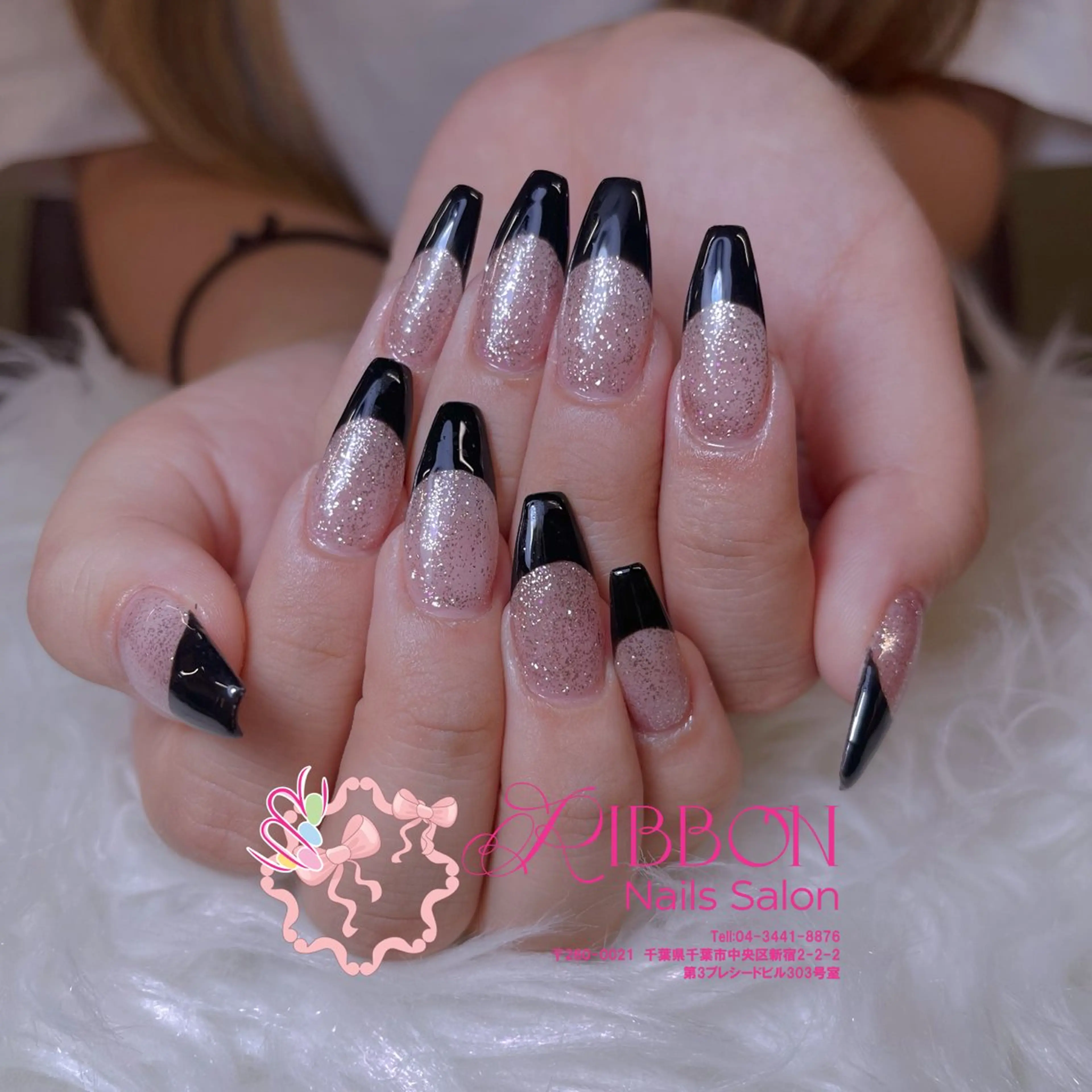 ネイル フレンチネイル ジェルネイル マグネットネイル 持ち込み ニュアンスネイル ハンドネイル Ribbonnail salonのネイルデザイン