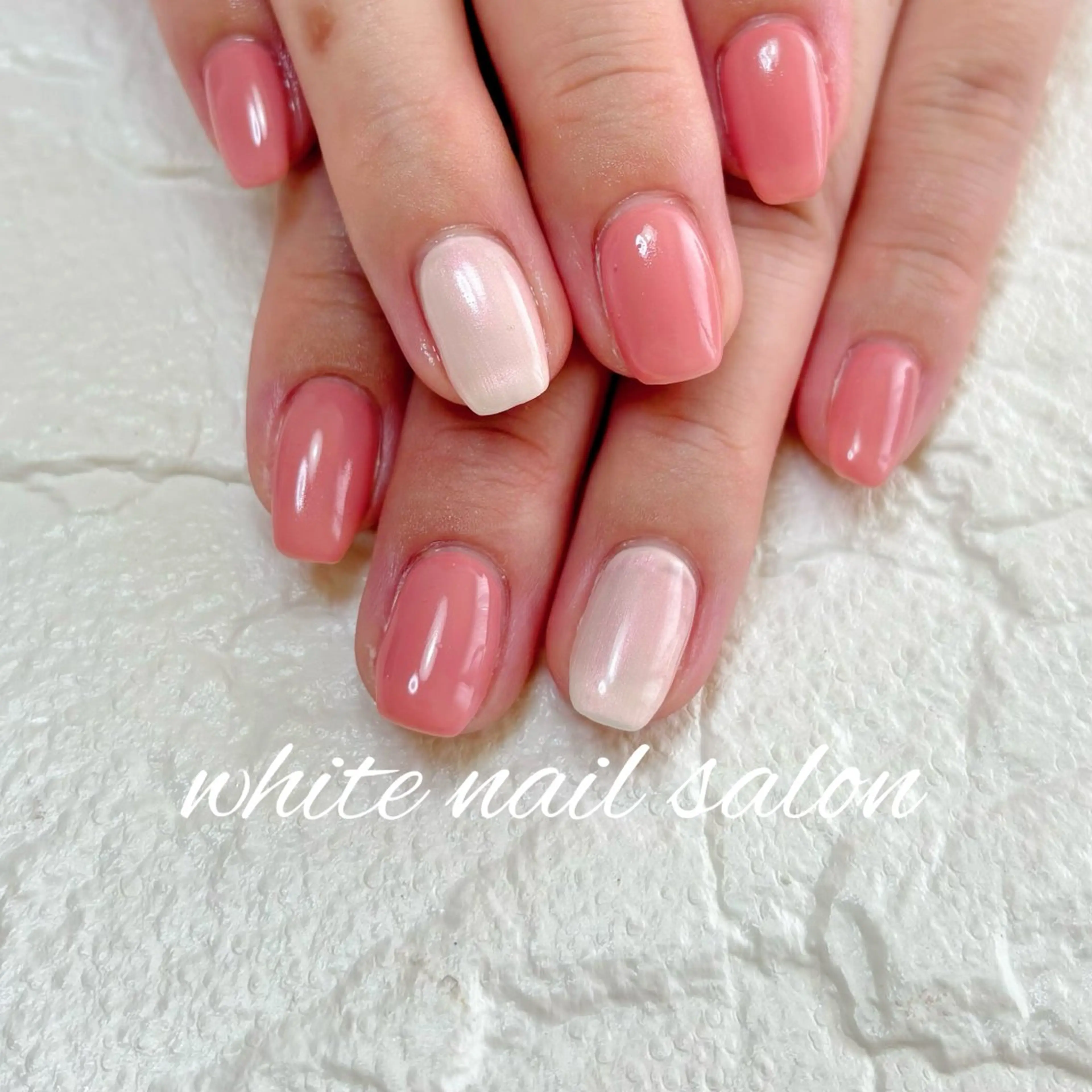 ネイル フットネイル シンプルネイル white nail salonのネイルデザイン