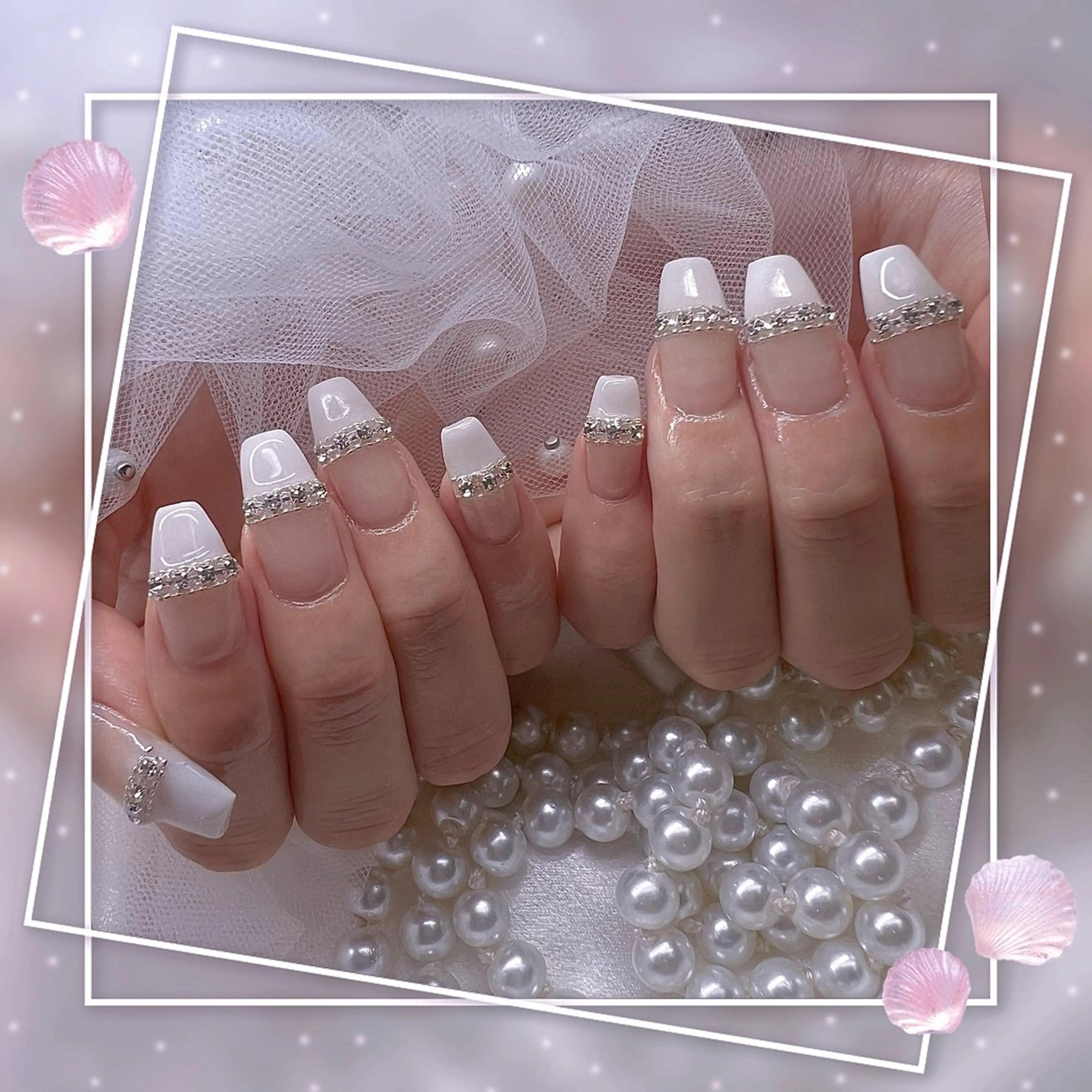 ネイル チークネイル フレンチネイル グラデーション マグネットネイル マグネットフレンチ ハンドネイル ハンドケア Chill Nailsalonのネイルデザイン