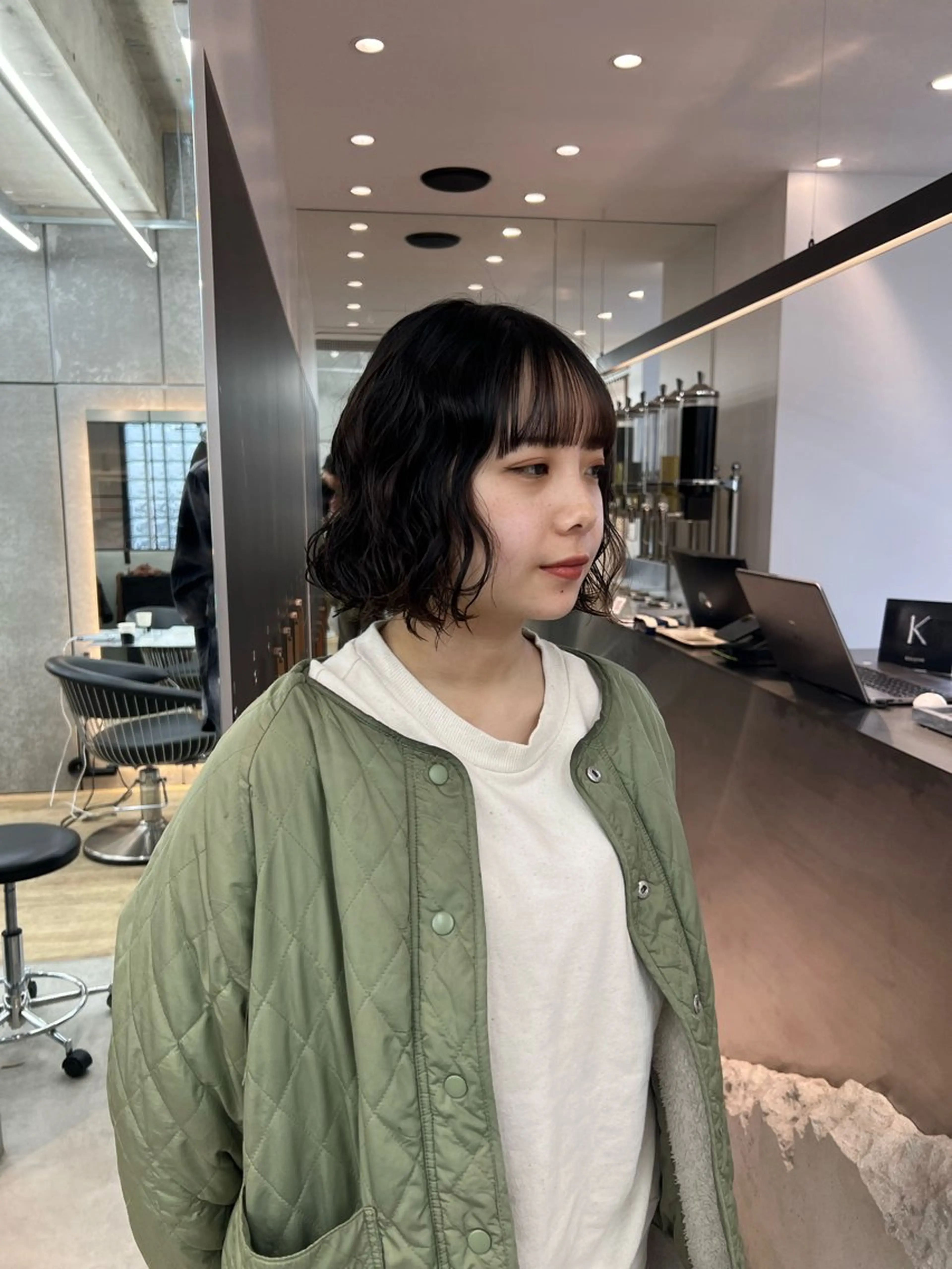 【再現度抜群、デザインパーマ❗️】再現性抜群カット×デザインパーマ🌱　（treatment付き）の写真