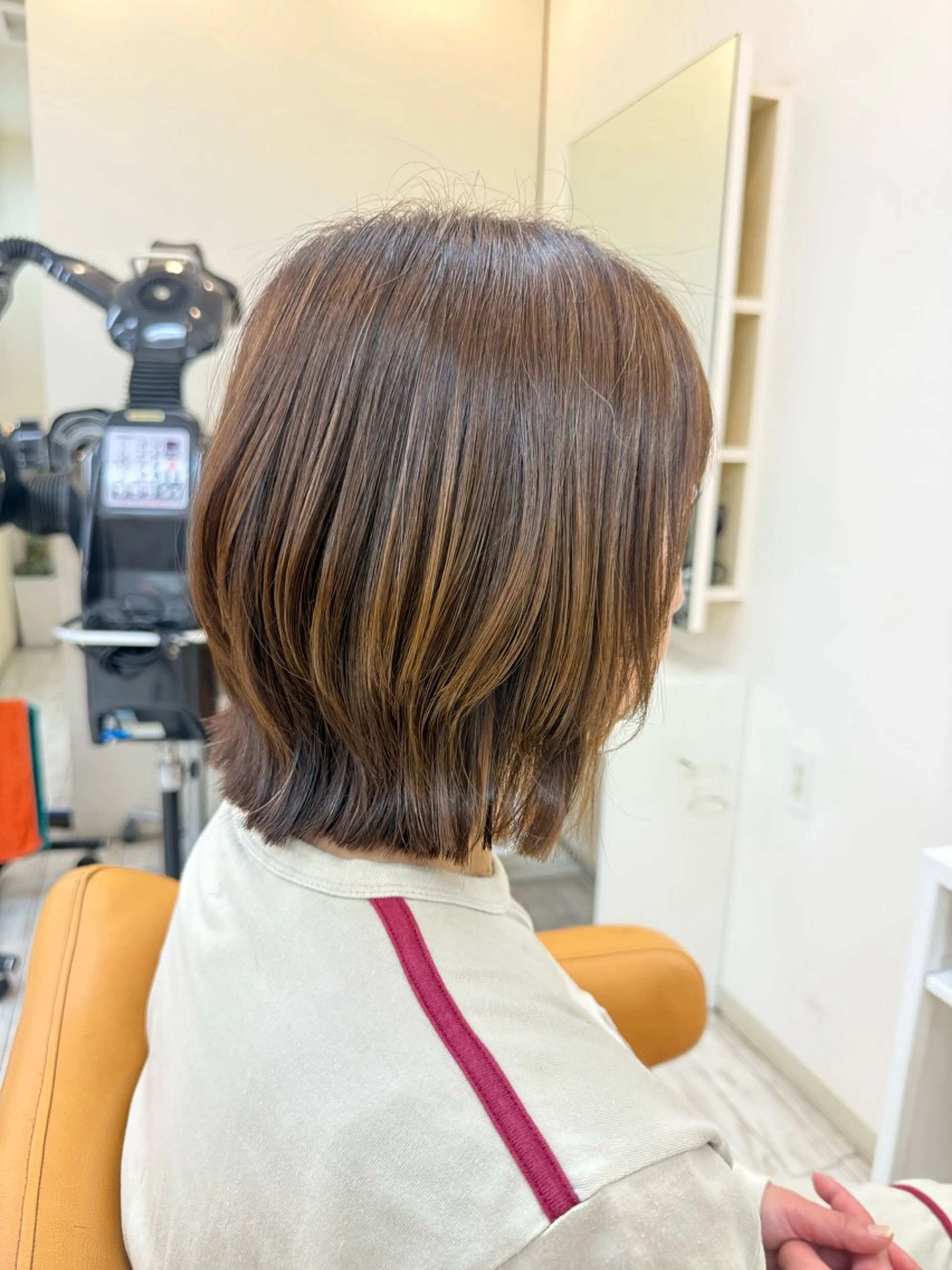 ミディアム ヘアアレンジ ボブ くびれヘア EMADELIGHT所属・優美 (ゆうみ)のヘアスタイル