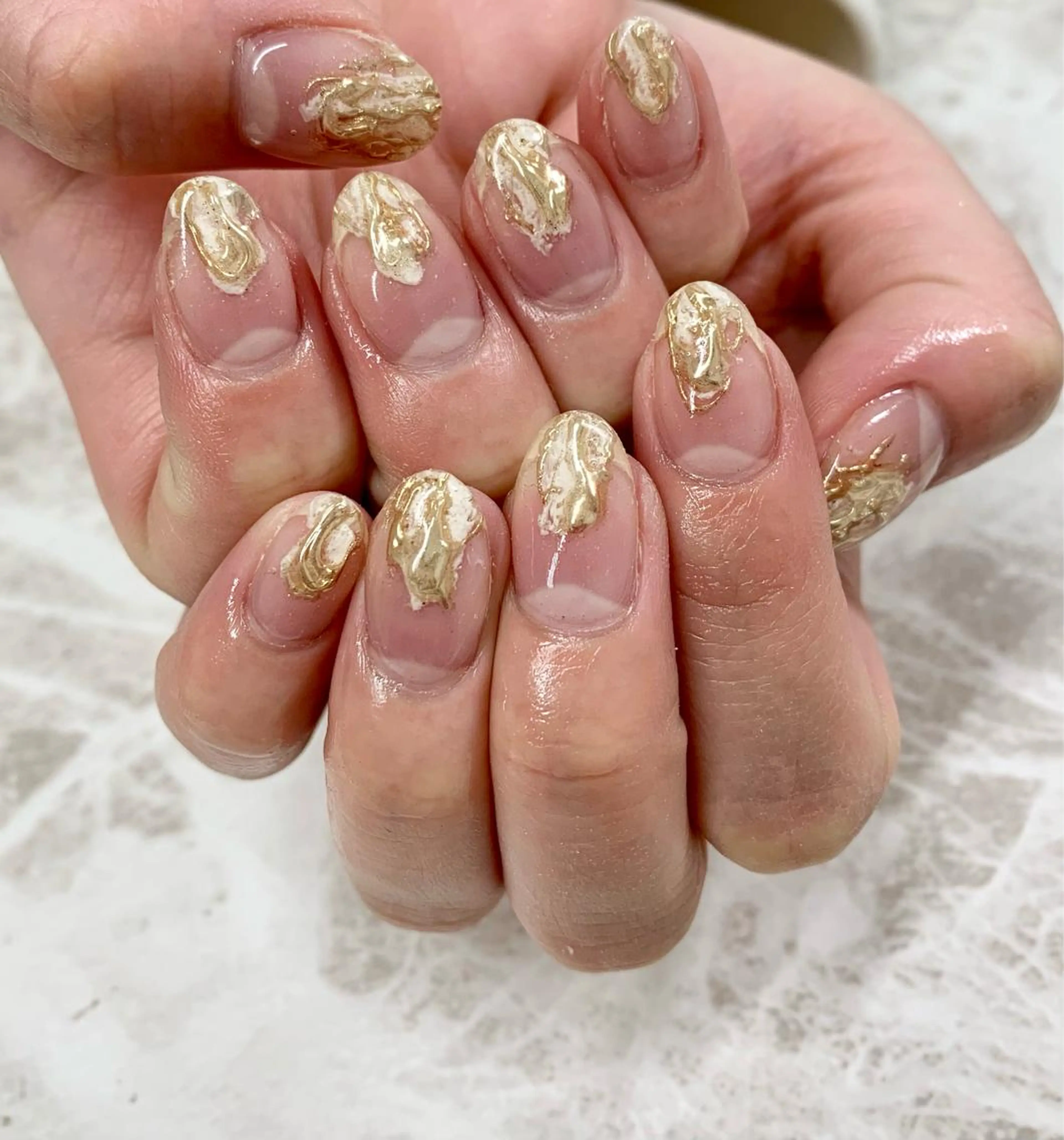 ネイル ニュアンスネイル pu muのネイルデザイン