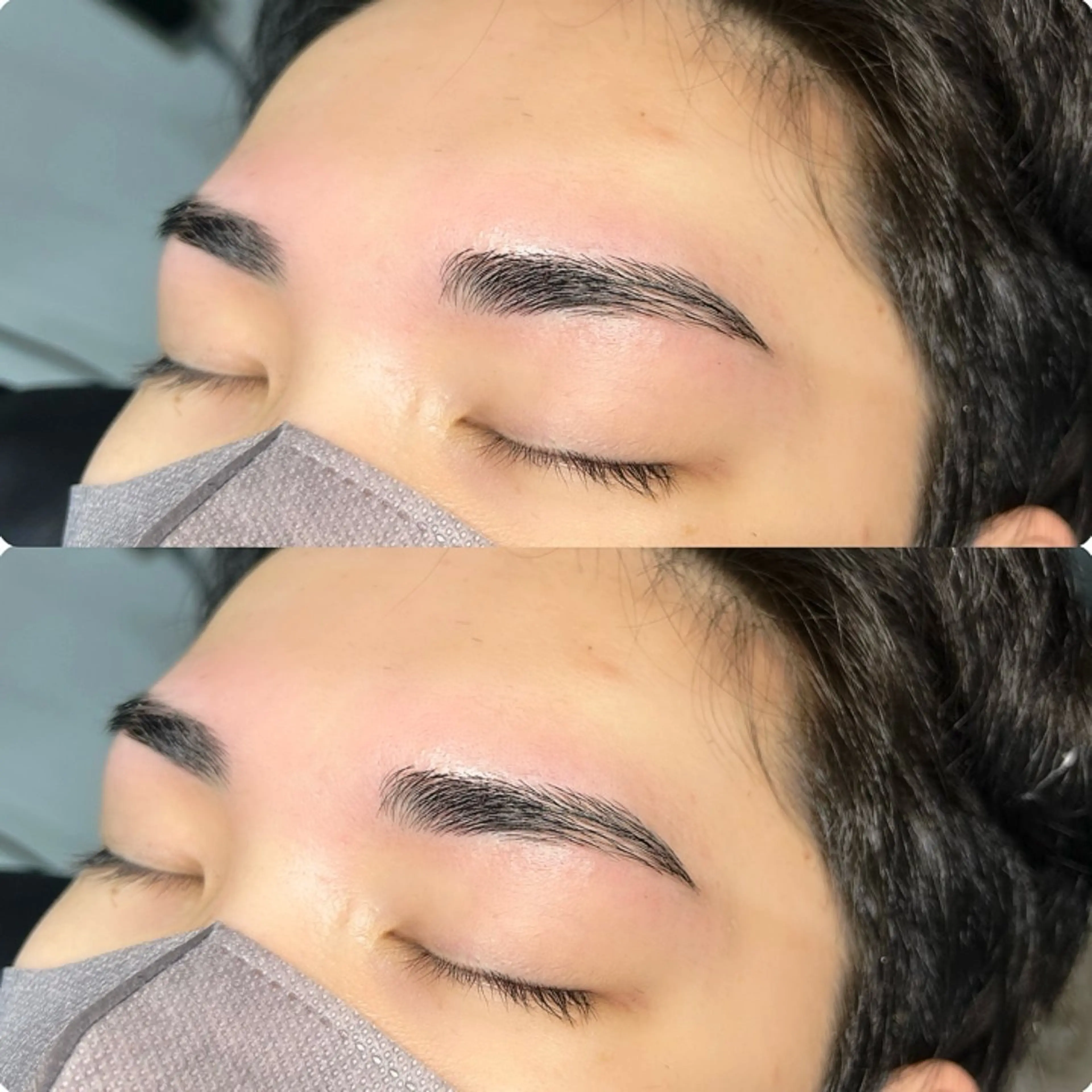 ワックス脱毛+眉毛カットの写真