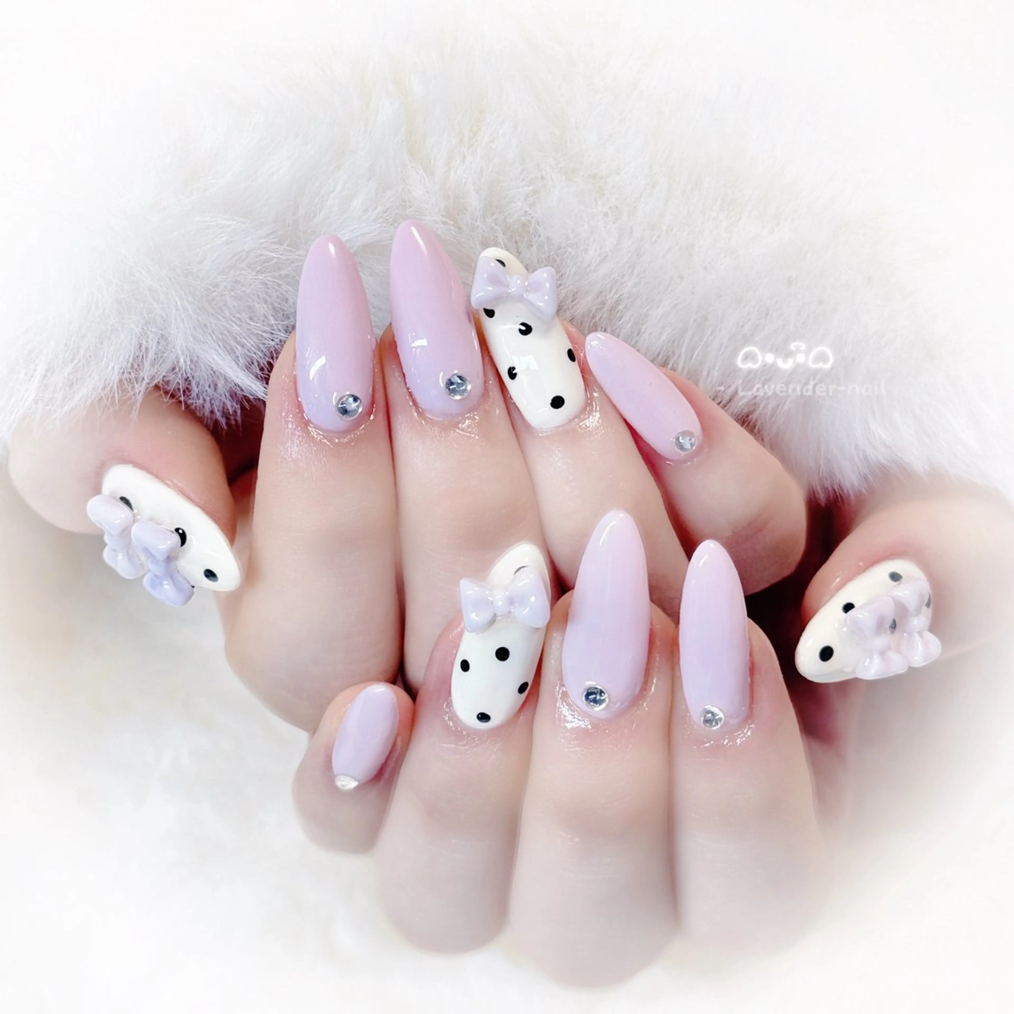 ネイル ハンドネイル Lavender nail·北18条のネイルデザイン