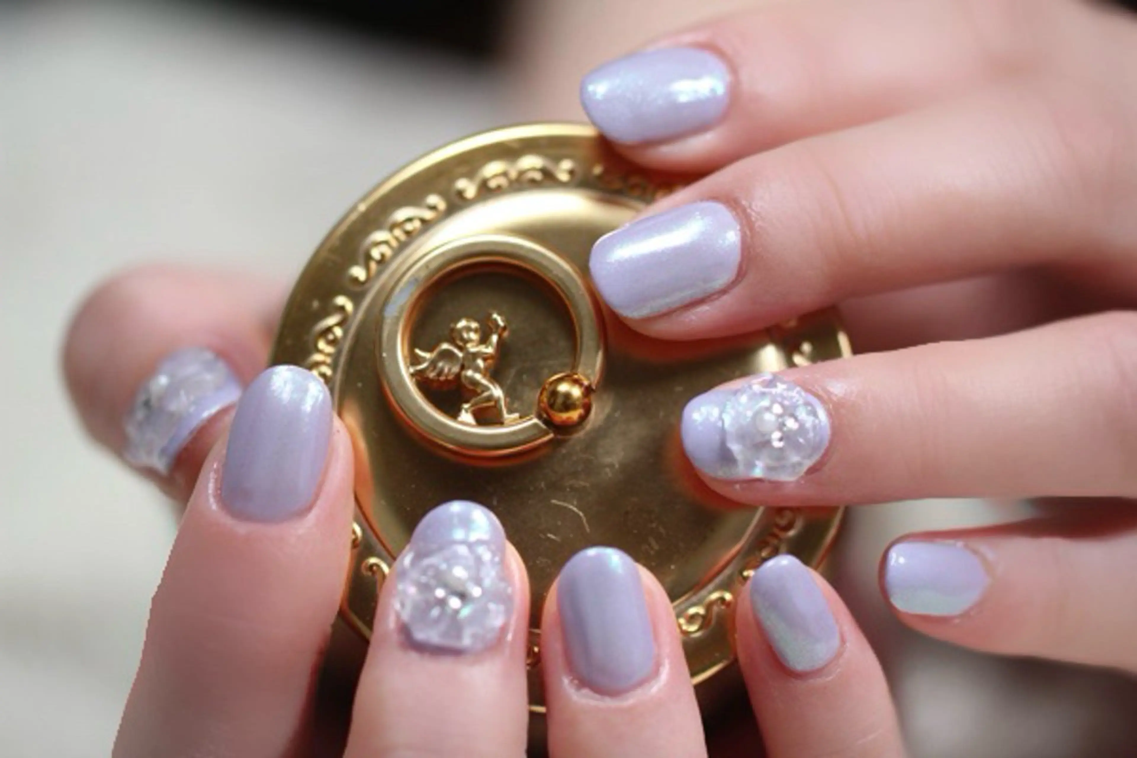 ネイル クリアネイル フラワーネイル ジェルネイル ミラーネイル しみ えんのネイルデザイン