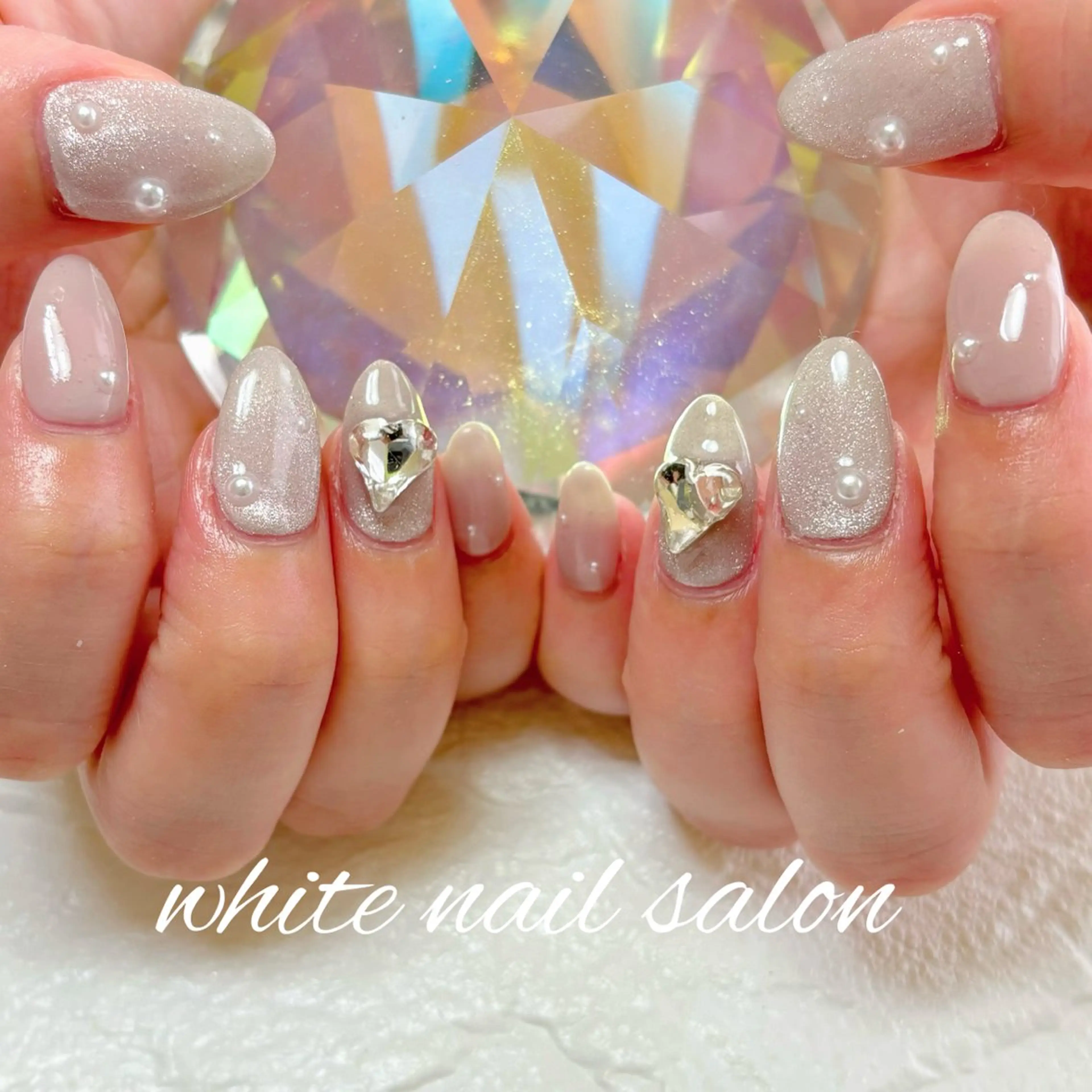 ネイル 持ち込み ホワイト ハンドネイル white nail salonのネイルデザイン