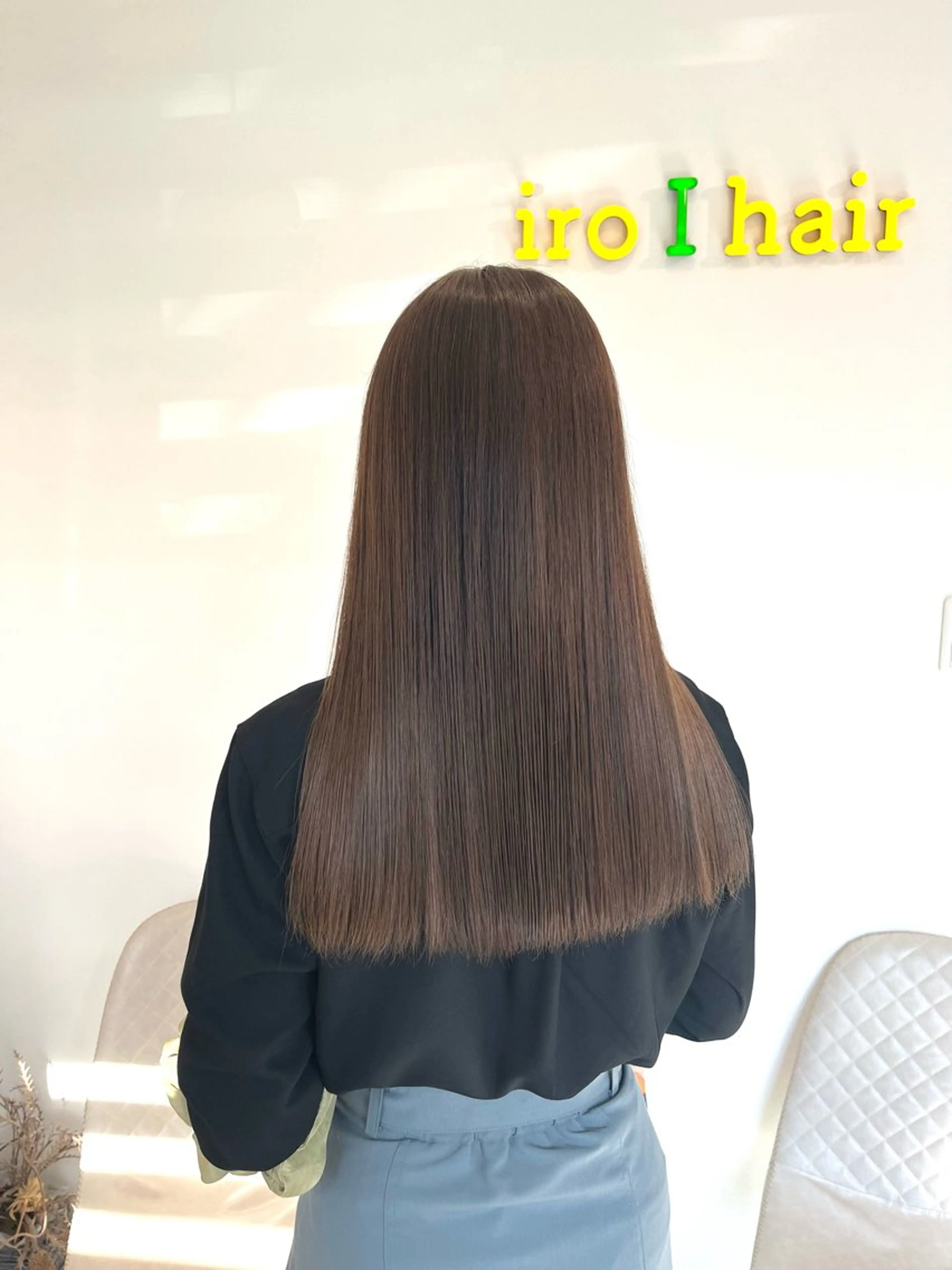 ミディアム カット ヘアカラー トリートメント イロアイヘアー Renのヘアスタイル