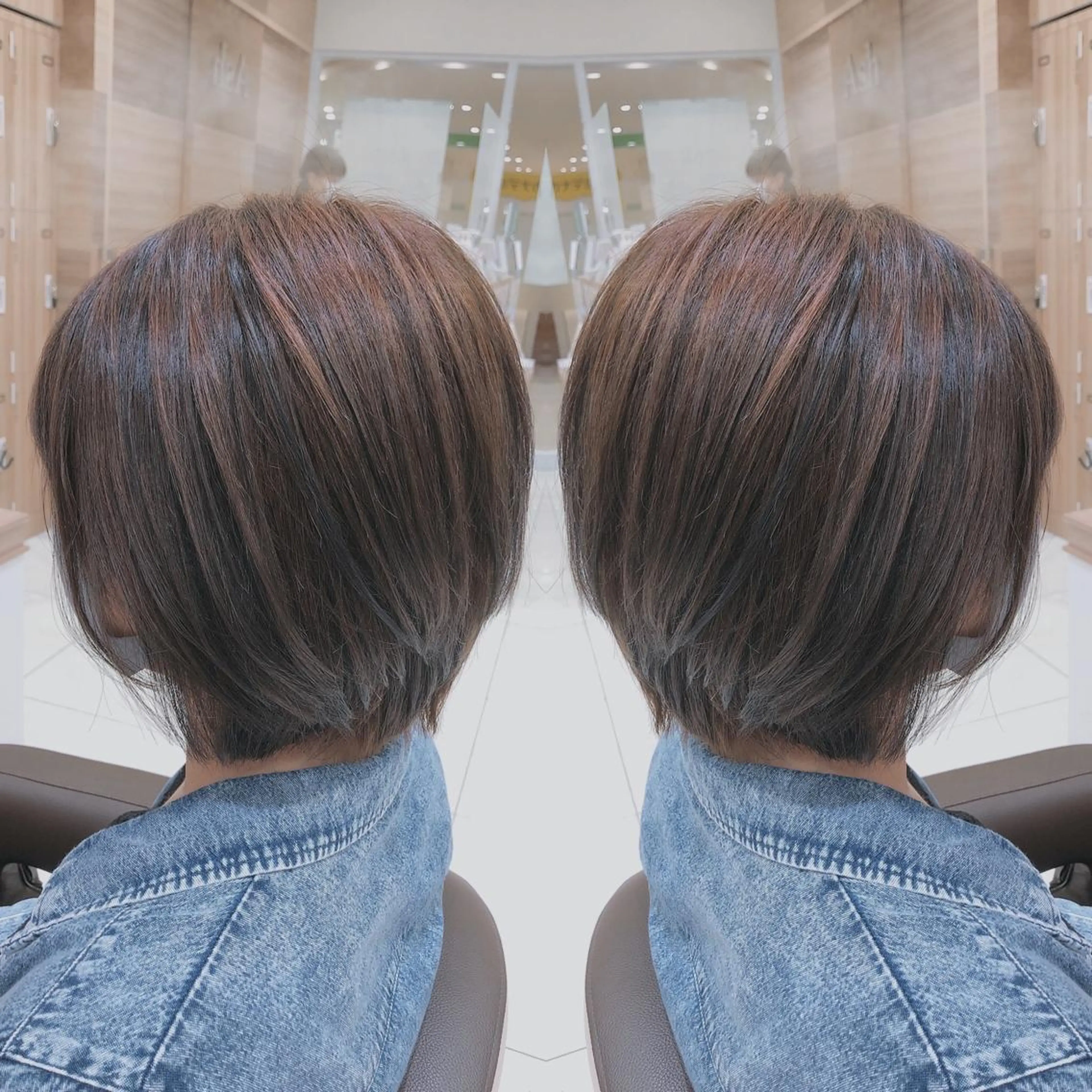 ショート カラー 韓国レイヤー×透明感 カラー/山崎一輝のヘアスタイル