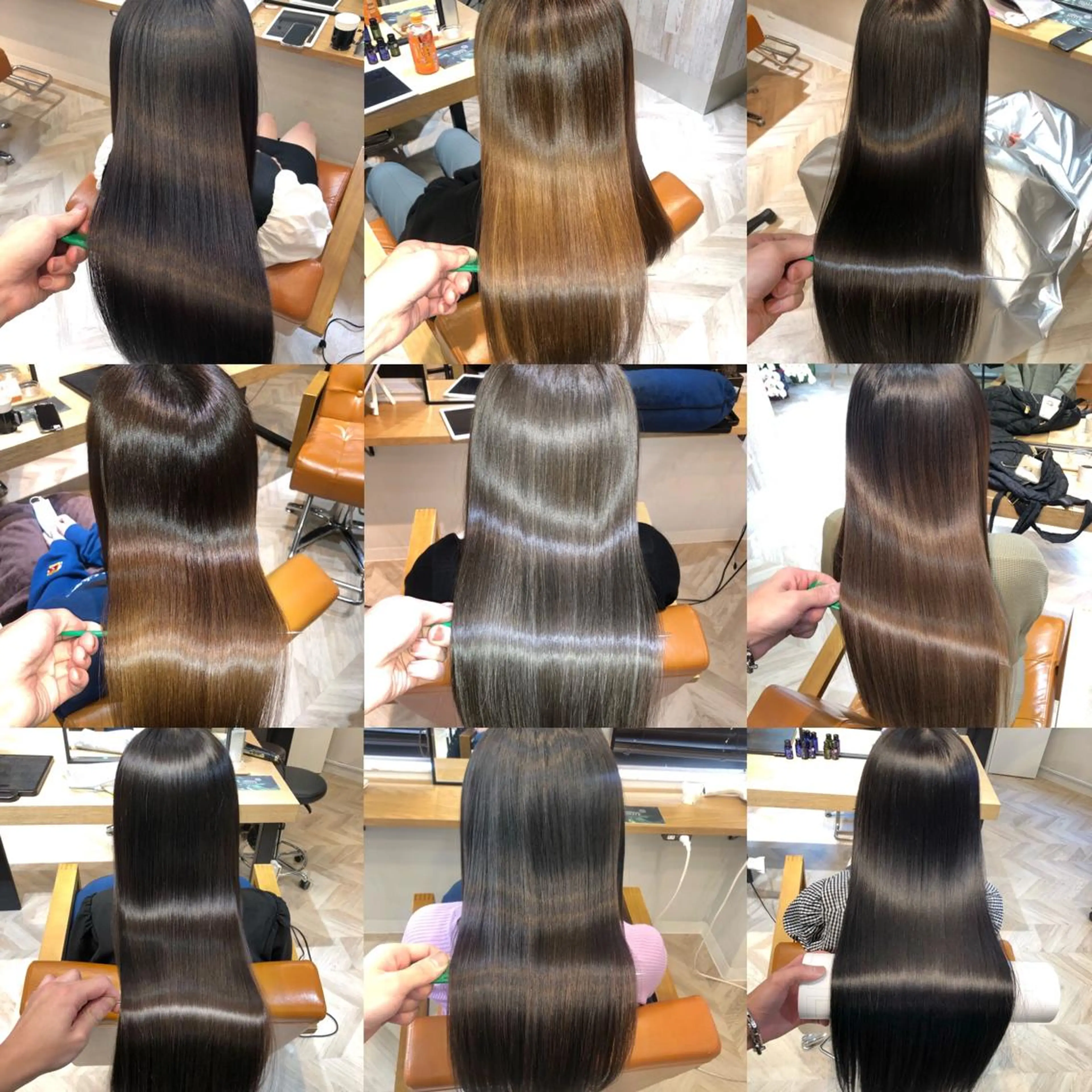 セミロング ヘアアレンジ トリートメント トッチ 艶髪髪質改善のヘアスタイル