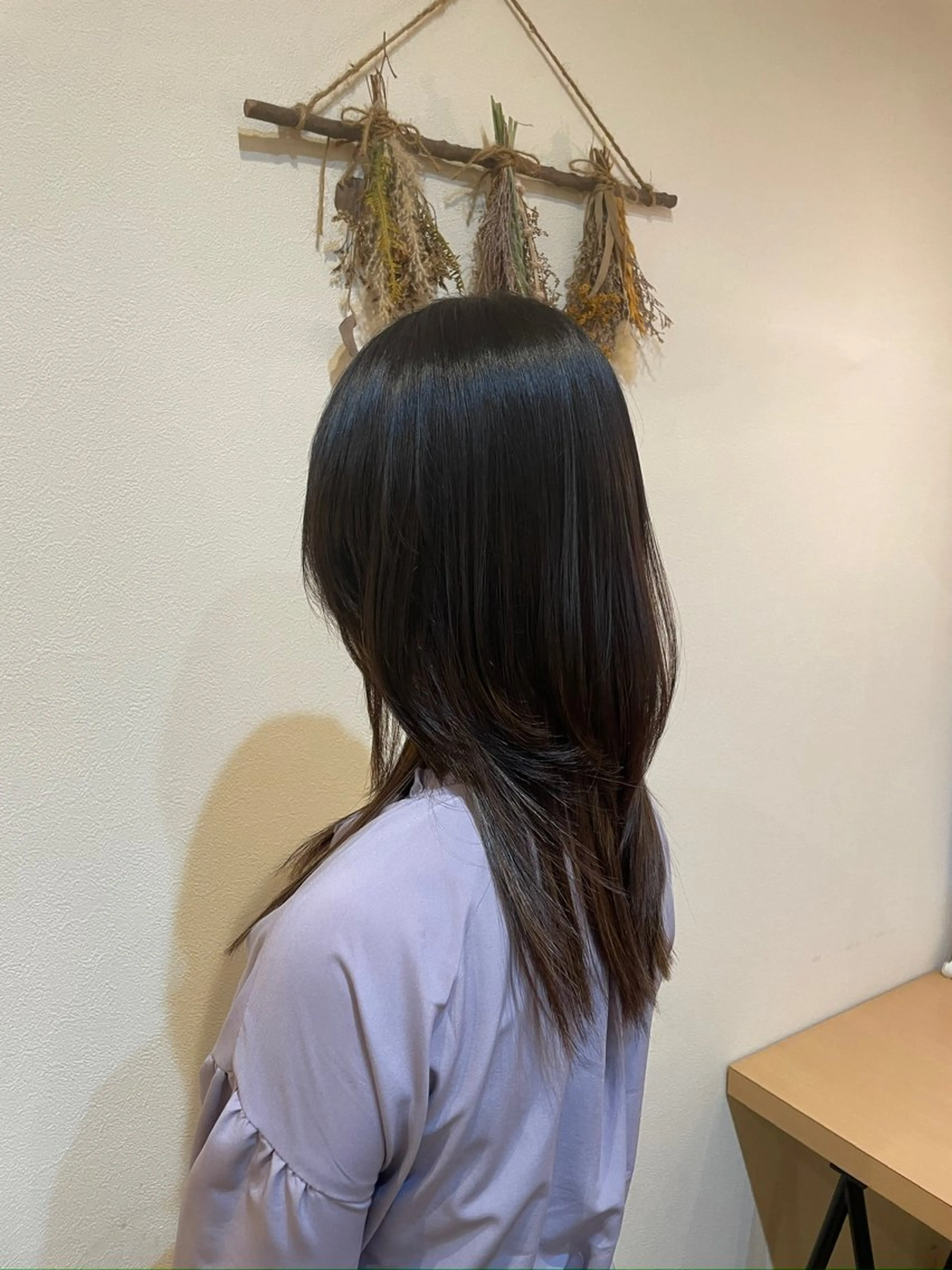 ロング 中村 樹菜のヘアスタイル