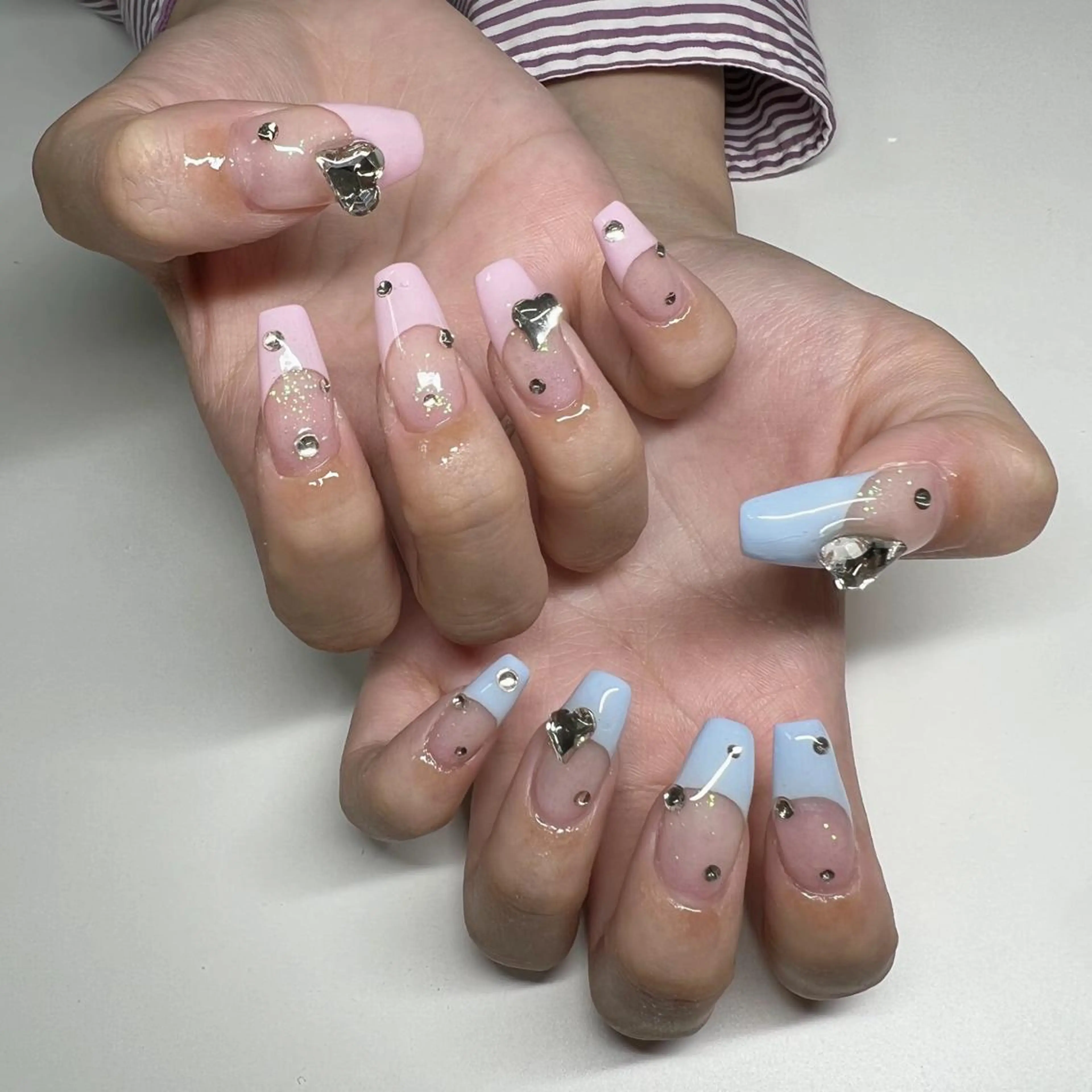 ネイル ハート ハンドネイル 川端 京香のネイルデザイン