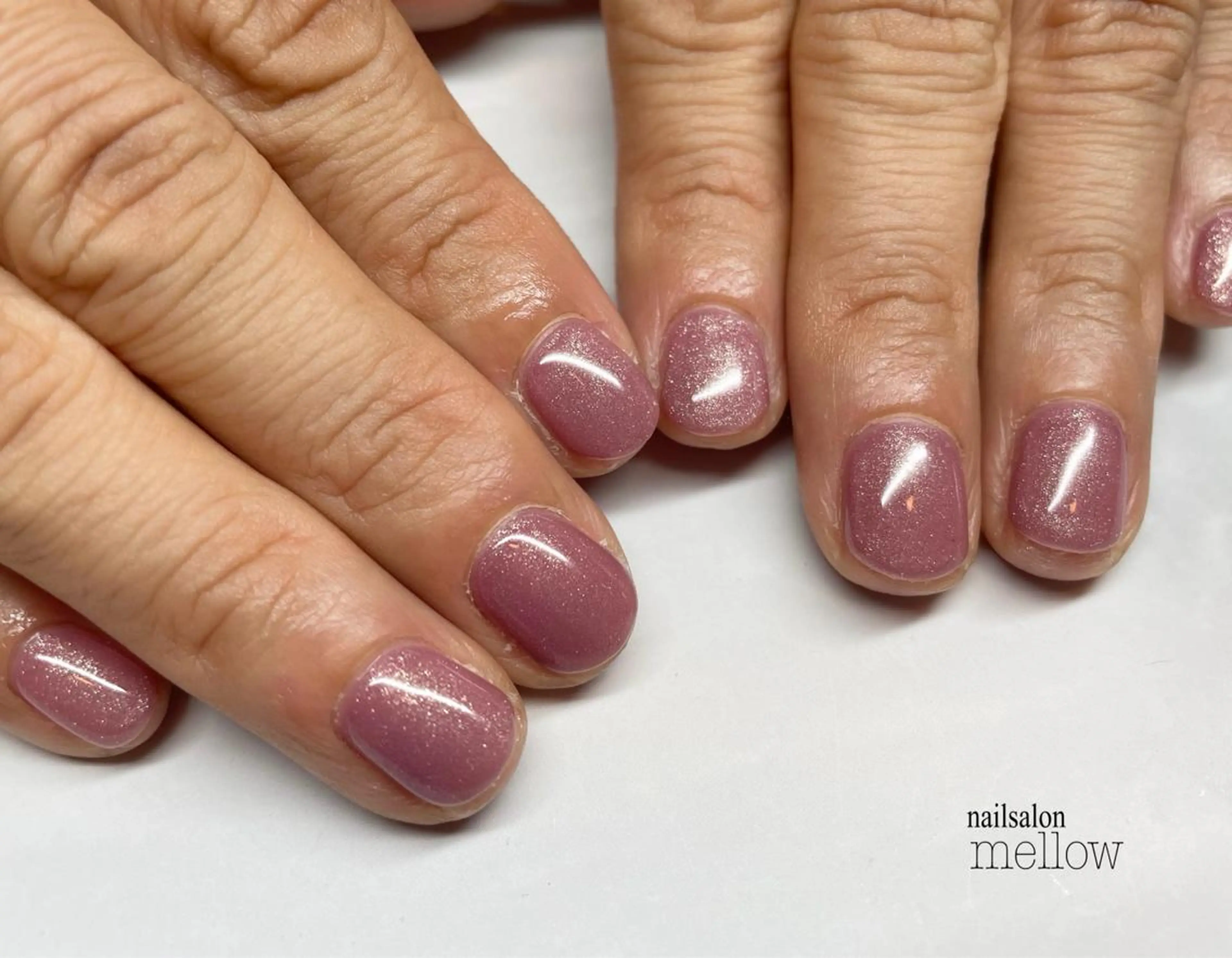 ネイル ラメ(グリッター) パープル 大山 浩美のネイルデザイン