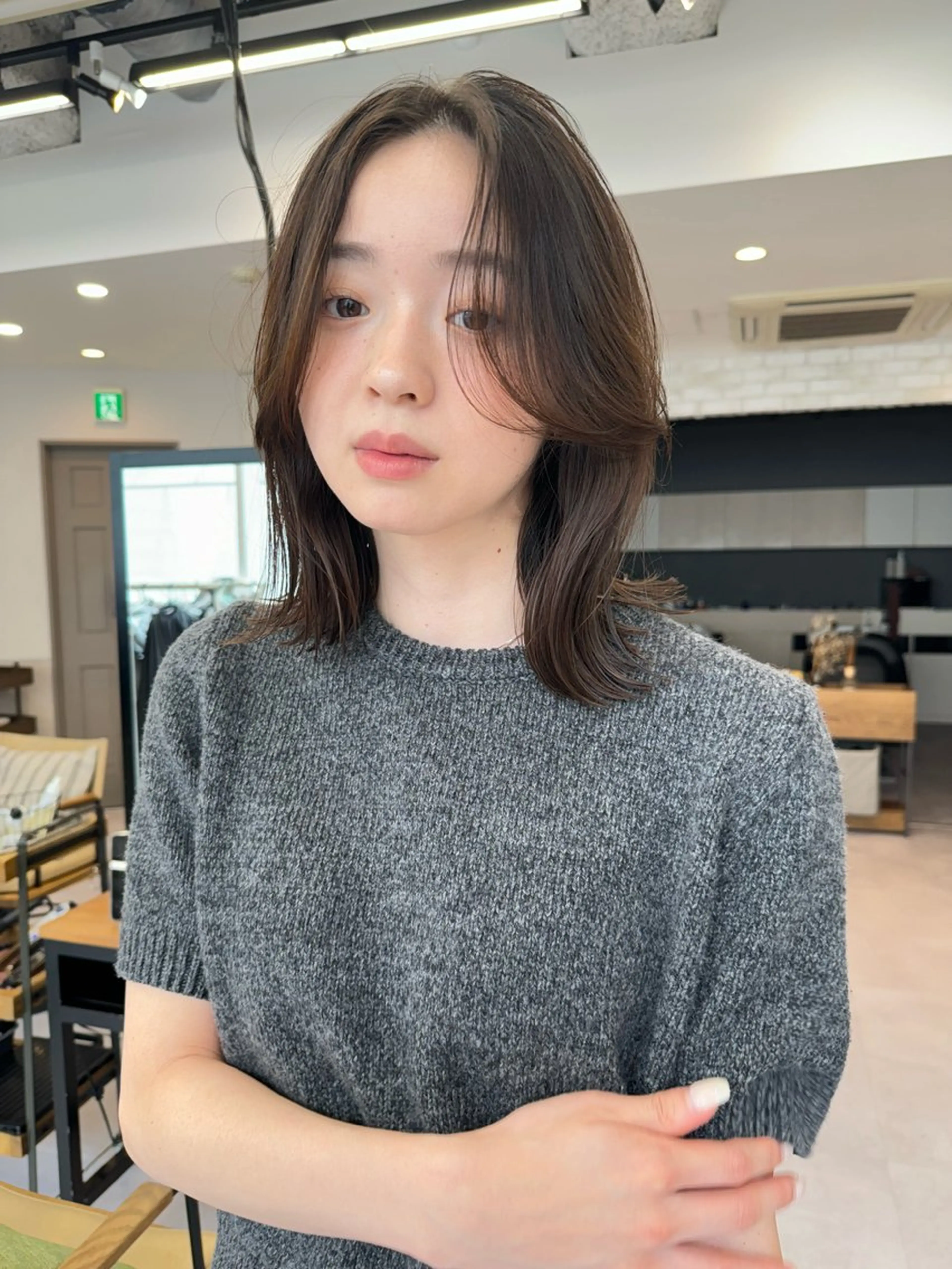 ミディアム 期間限定 カット　りょうのヘアスタイル