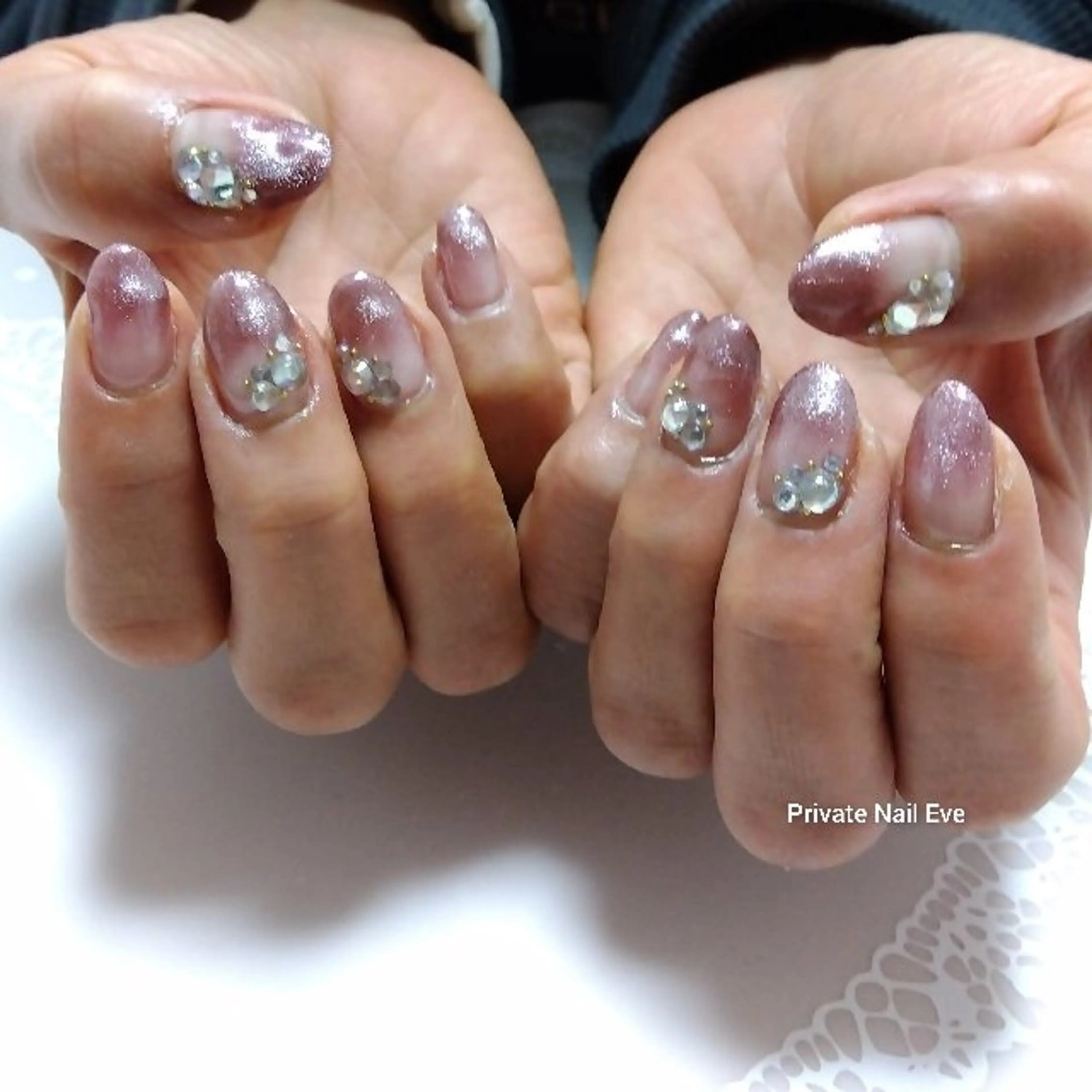 ネイル グラデーション マグネットネイル ハンドネイル ネイル junkoのネイルデザイン