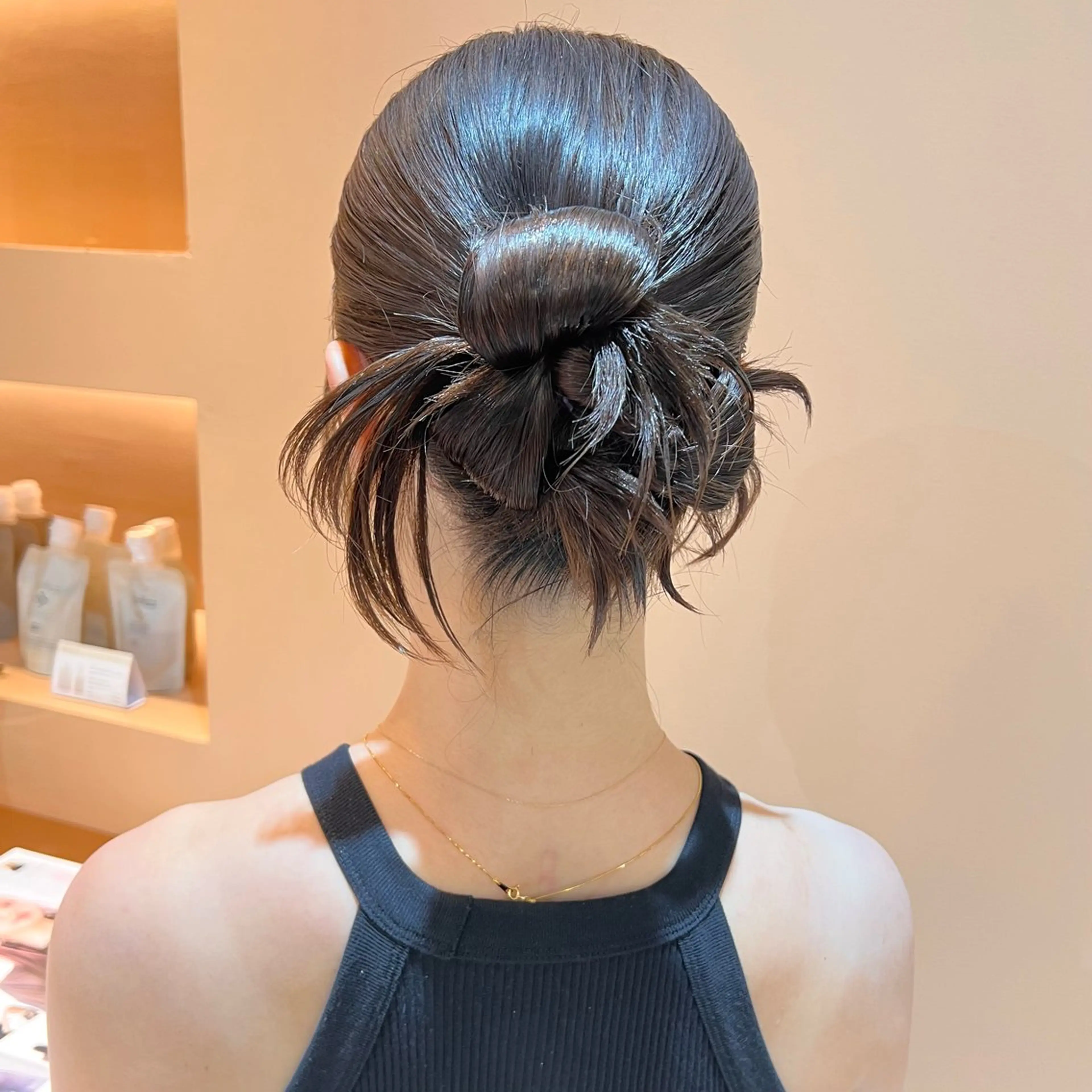 ミディアム カラー ヘアアレンジ ヘアセット ✨カチモリ✨レイヤー 韓国ヘア🇰🇷ゆいのヘアスタイル