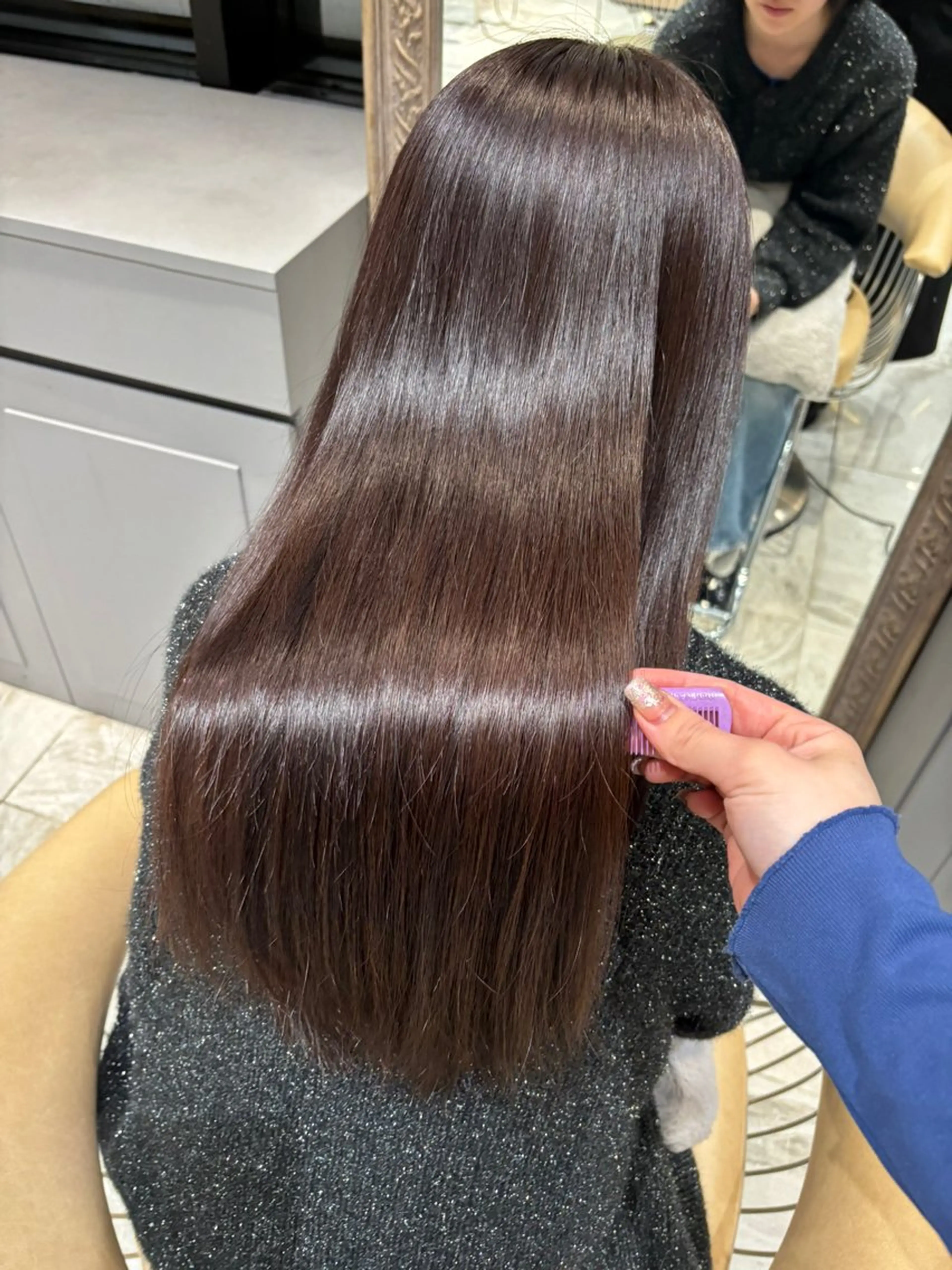 ロング トリートメント ヘアカラー 美髪縮毛矯正/ 髪質改善/AYARIのヘアスタイル