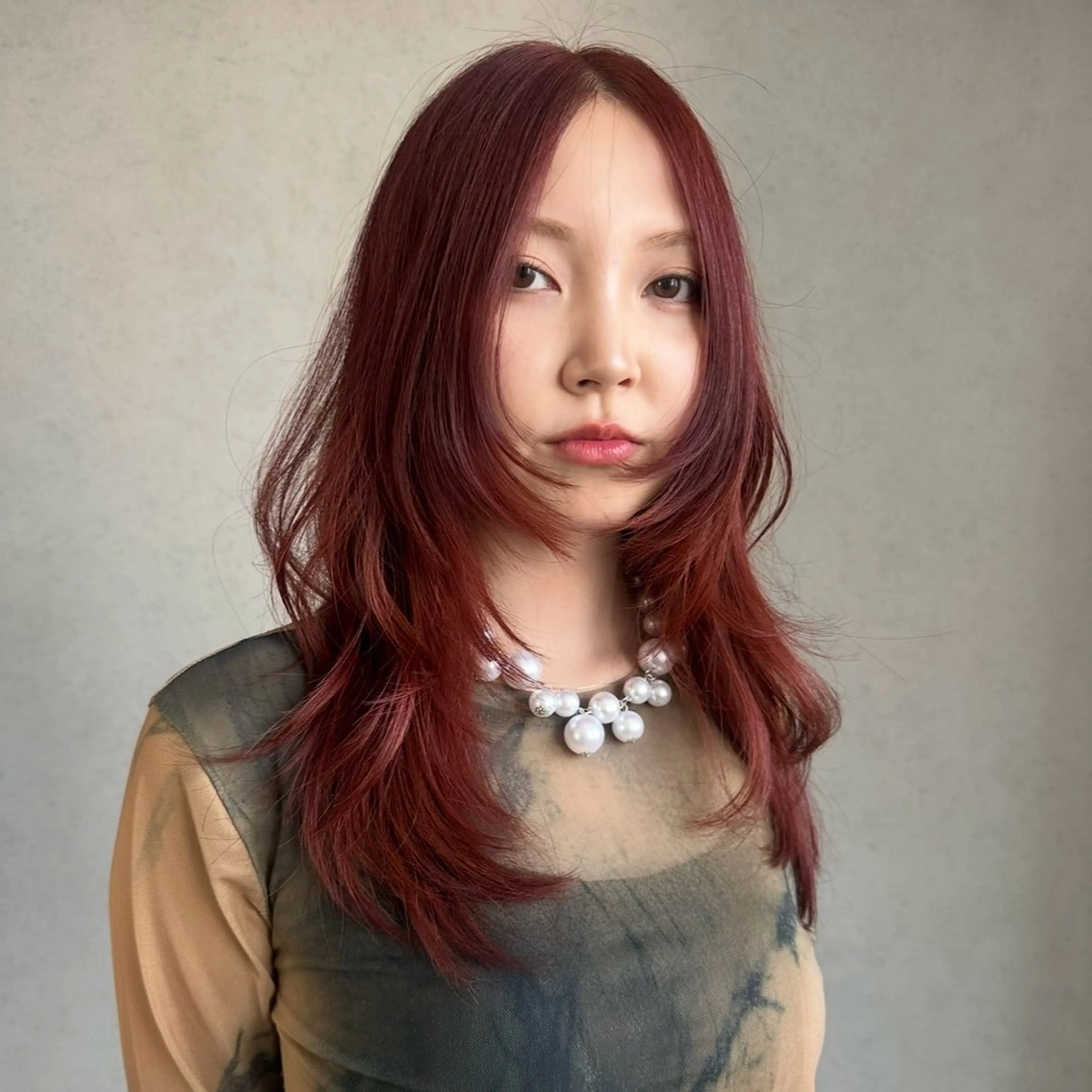 セミロング レイヤーカット ALBUM銀座所属・似合わせカット/ 🌛Mizukiのヘアスタイル