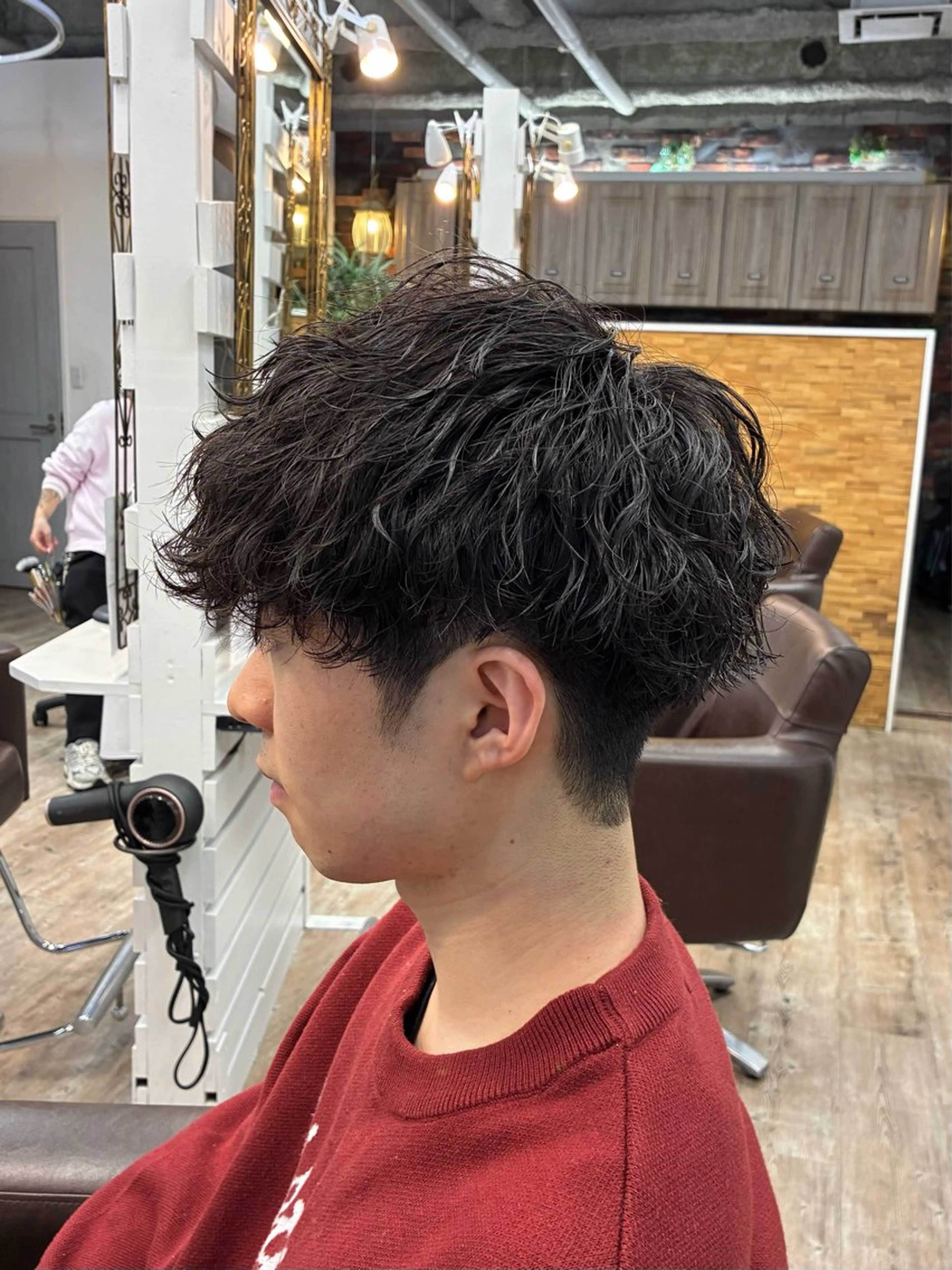 ショート パーマ メンズ ショートボブ メンズバレイヤージュ メンズブリーチ メンズハイライト メンズパーマ Ai   縮毛矯正/ ショートボブ/パーマのヘアスタイル