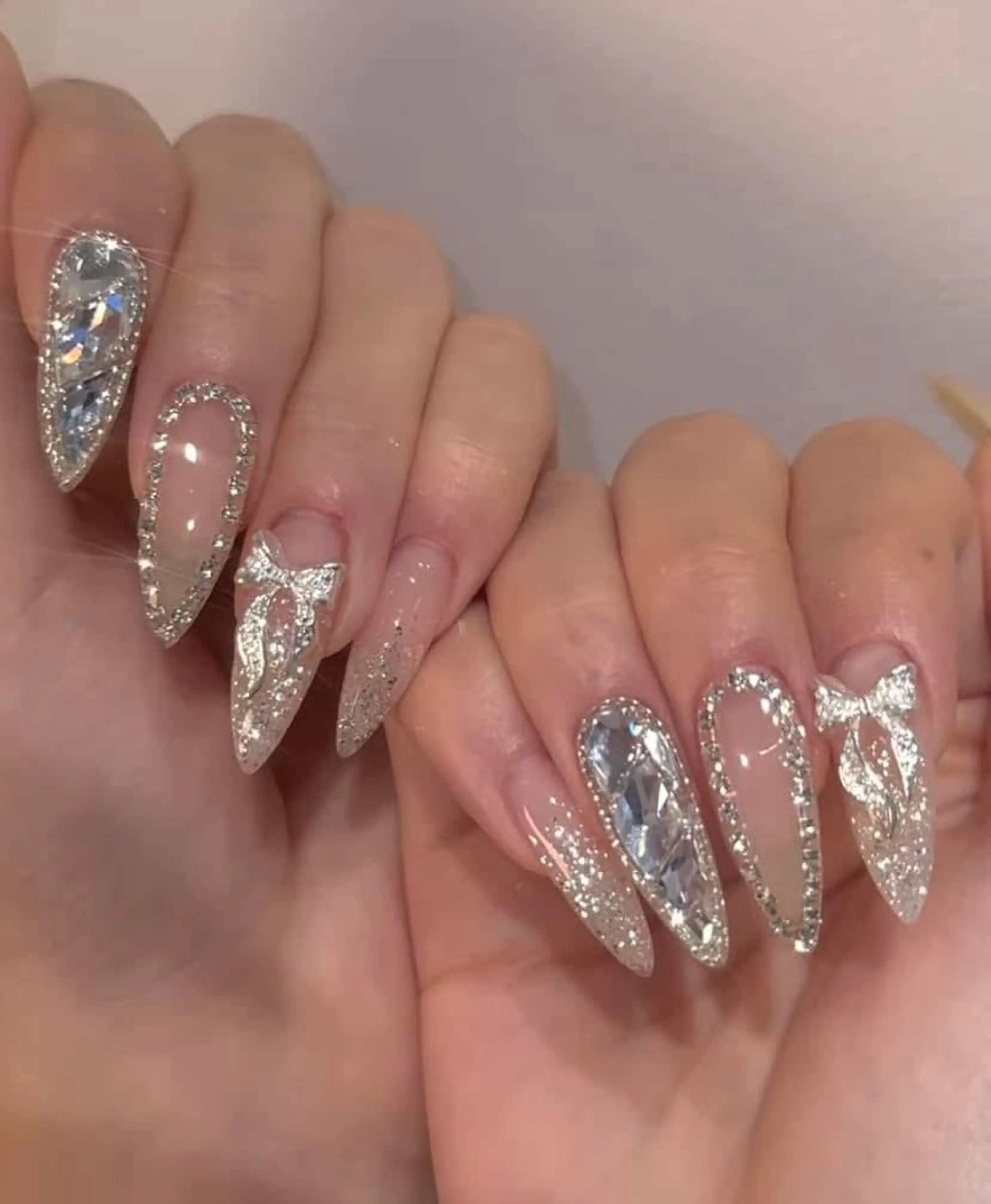 チップ長さ出し持ち込みデザイン（アート。パーツ付け放題)の写真